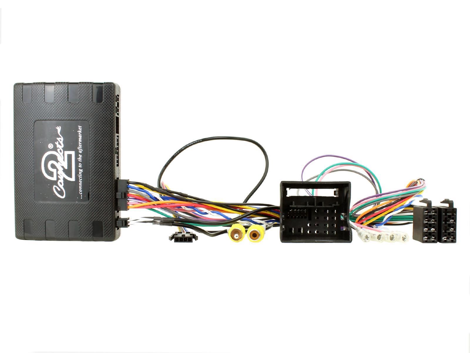 Single Din Stereo Fitting Kit + Steering Wheel Stalk Controls to fit Skoda Fabia 2014-18