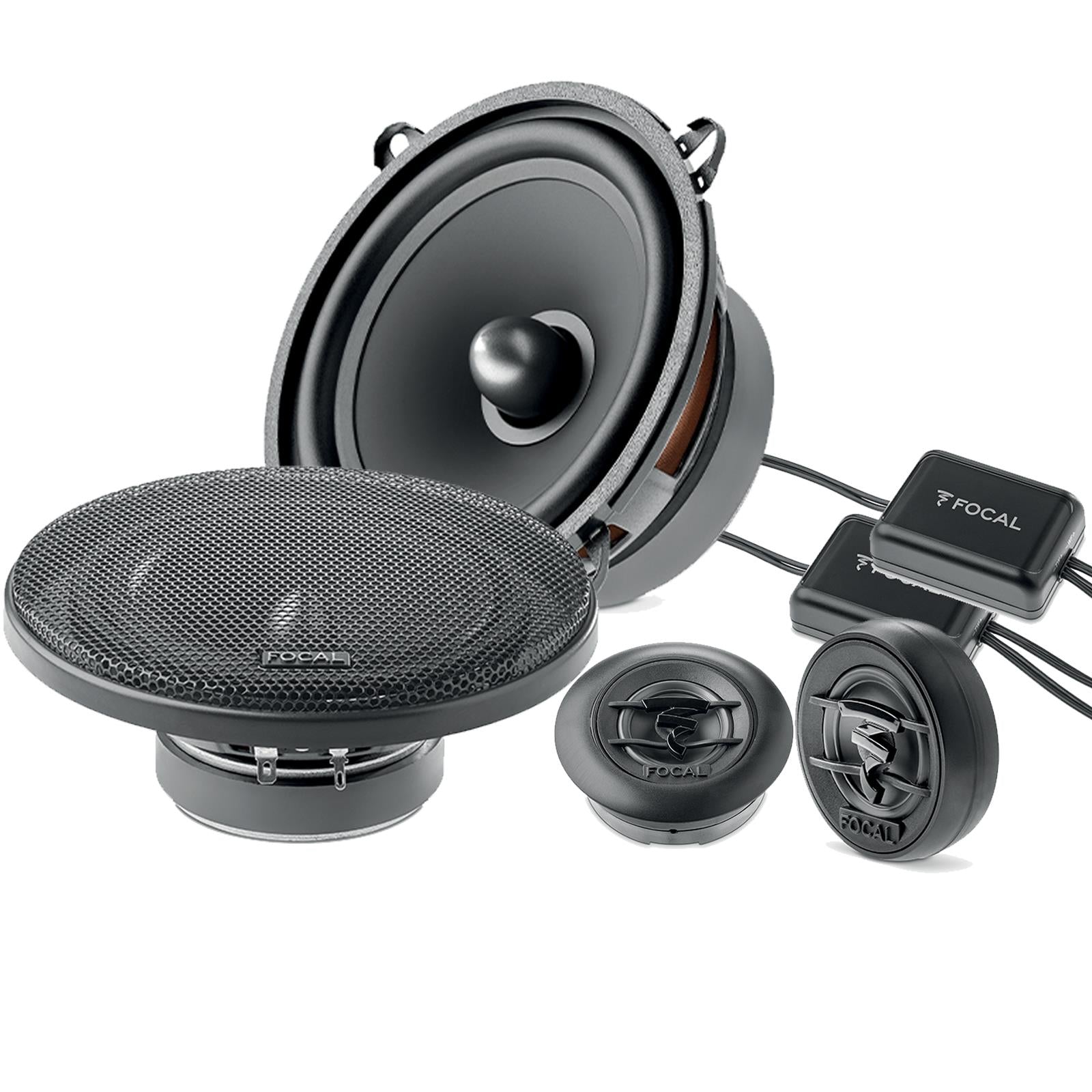 Focal ASE130 130mm/13cm/5.25" Car Door Component Speakers (Per Pair Max 200 watts | 100 watts RMS) Per Speaker Max 100 watts | RMS 50 watts [Woofer/Tweeter/Crossover]