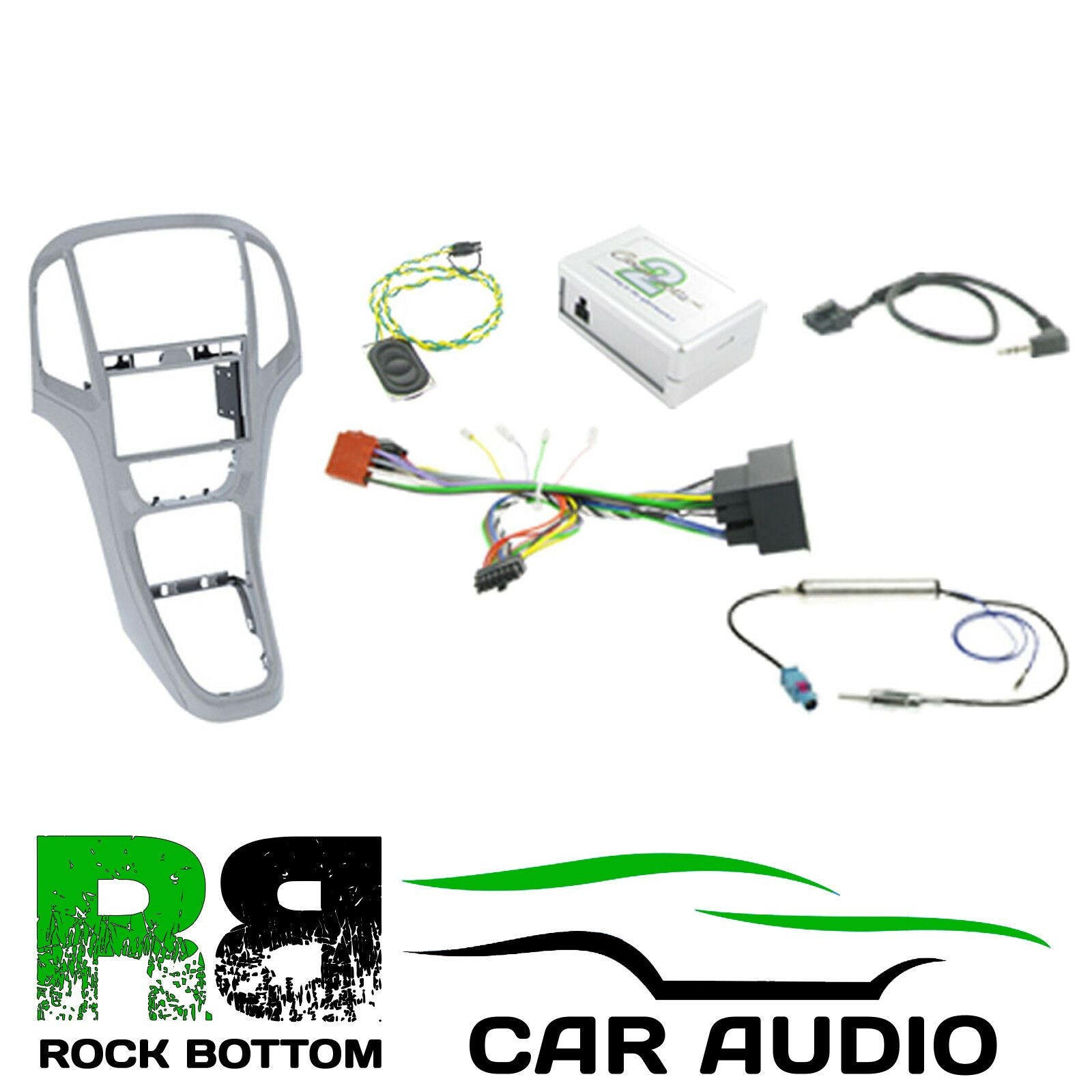 Connects2 CTKVX05 - Vauxhall Astra 2010 - 2015 Double Din Fascia & Steering Wheel Interface Installation Kit