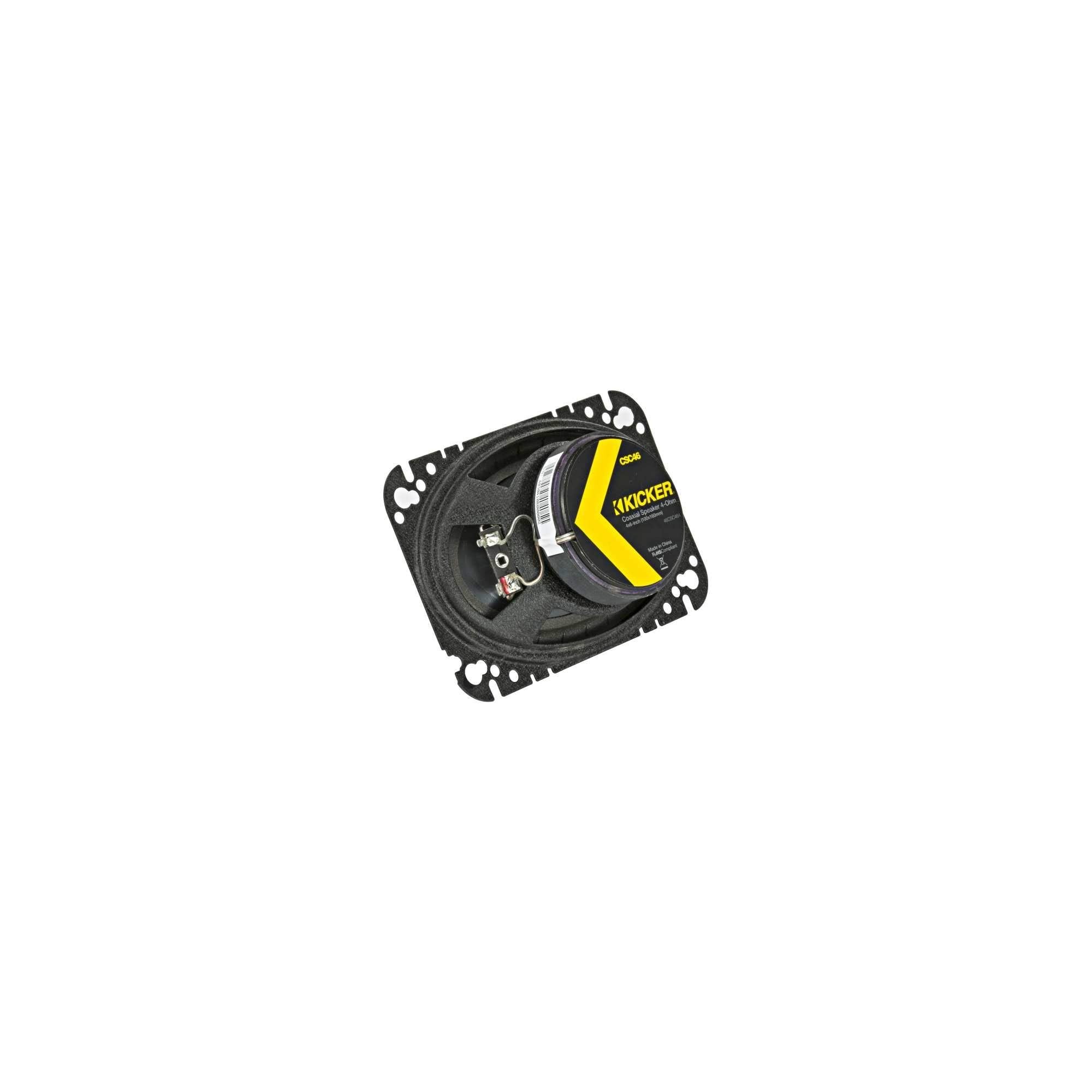 Kicker CS Series 46CSC464 - 4x6" 300 Watts Coaxial 2-Way Car Top Dash or Rear Shelf Speakers (Pair)