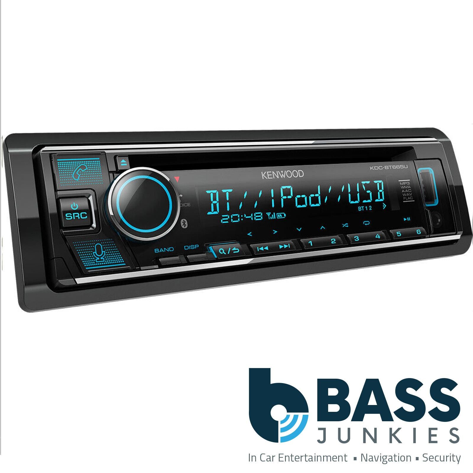 Kenwood KMM-BT508DAB DAB+ Digital Radio Media Receiver Bluetooth Stereo Aux USB
