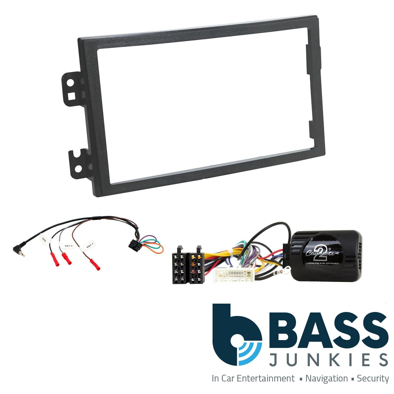 Connects2 CTKNS08 - Nissan 350z 2003 - 2005 Double Din Fascia & Steering Wheel Interface Installation Kit