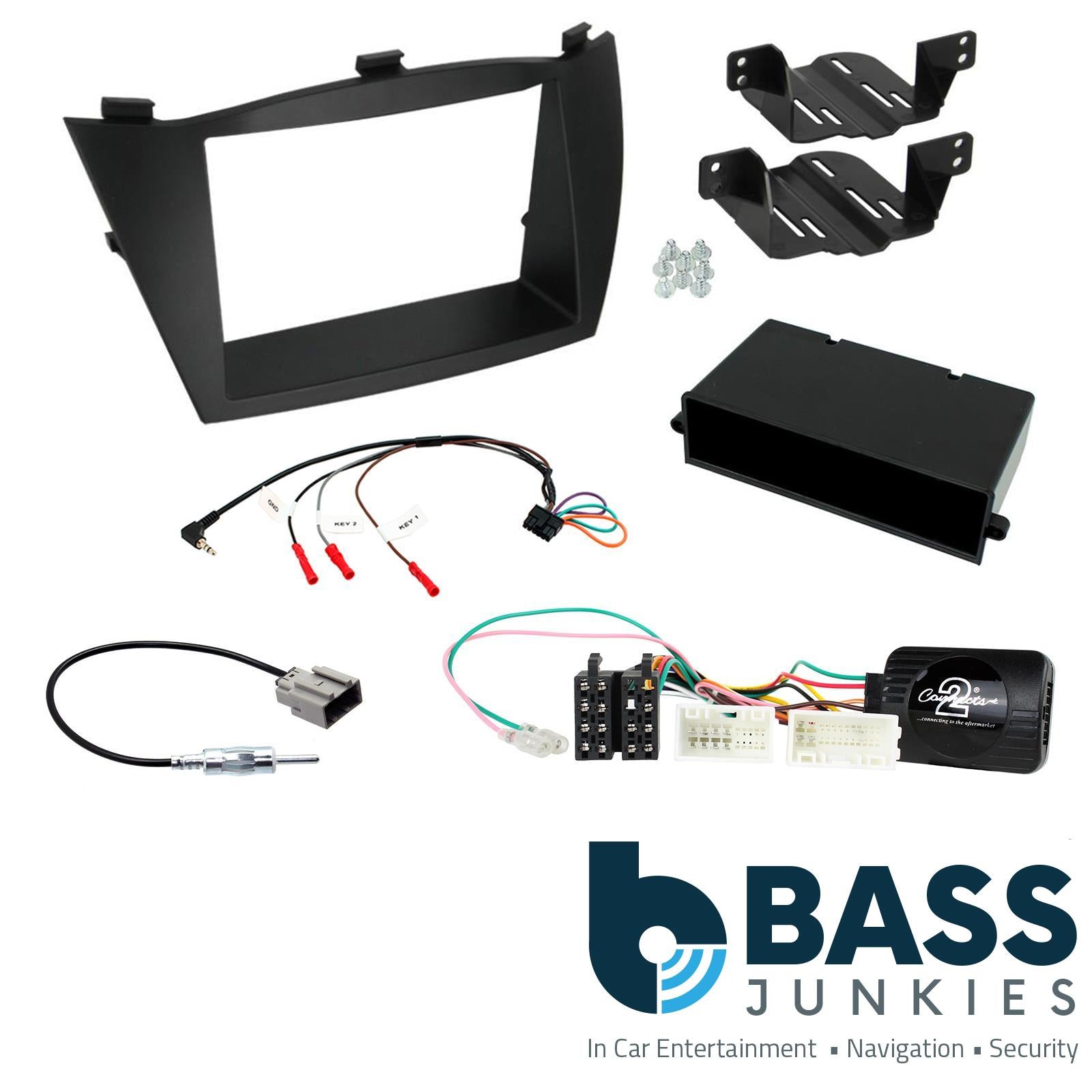 Connects2 CTKHY06 Hyundai ix35 2010 - 2013 Stereo Double Din Fascia Steering Wheel Interface Kit