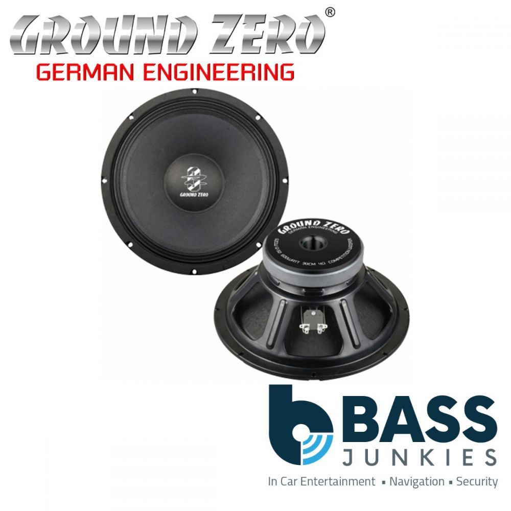 Ground Zero GZCW 12-50 - 12" Inch 30 cm 600 Watts 4-Ohm Midwoofer Car Speaker Single