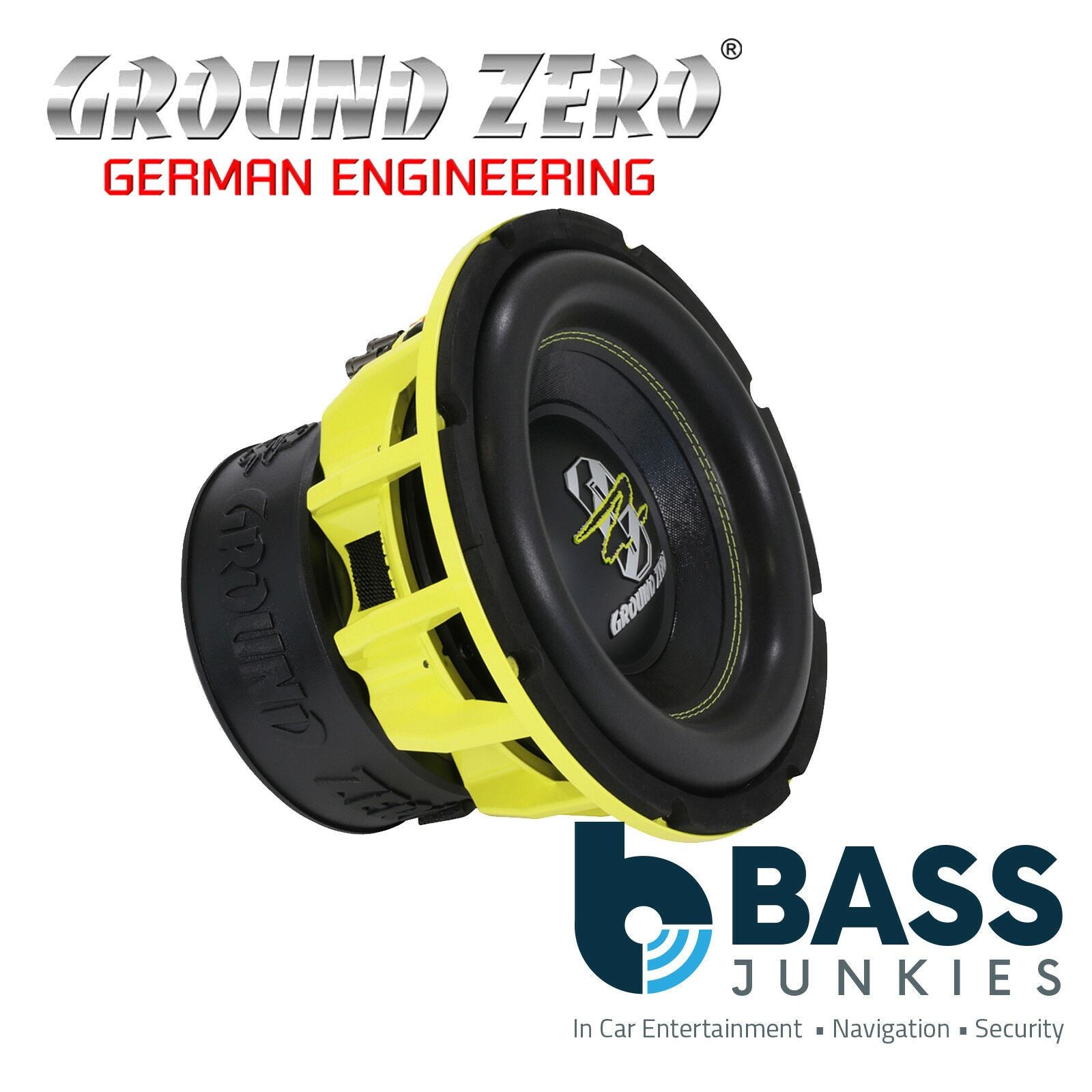Ground Zero GZHW 25SPL - 10" Inch 25cm Dual 1-Ohm SPL 2500 Watts Car Sub Subwoofer