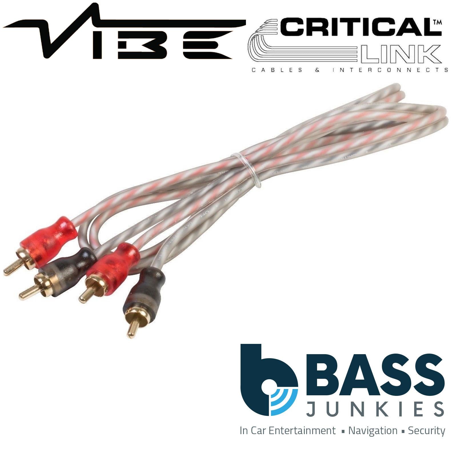 Vibe CLRCA1MB-V7 Critical Link Series 1 Metre Twisted High Flex RCA Phono Cable