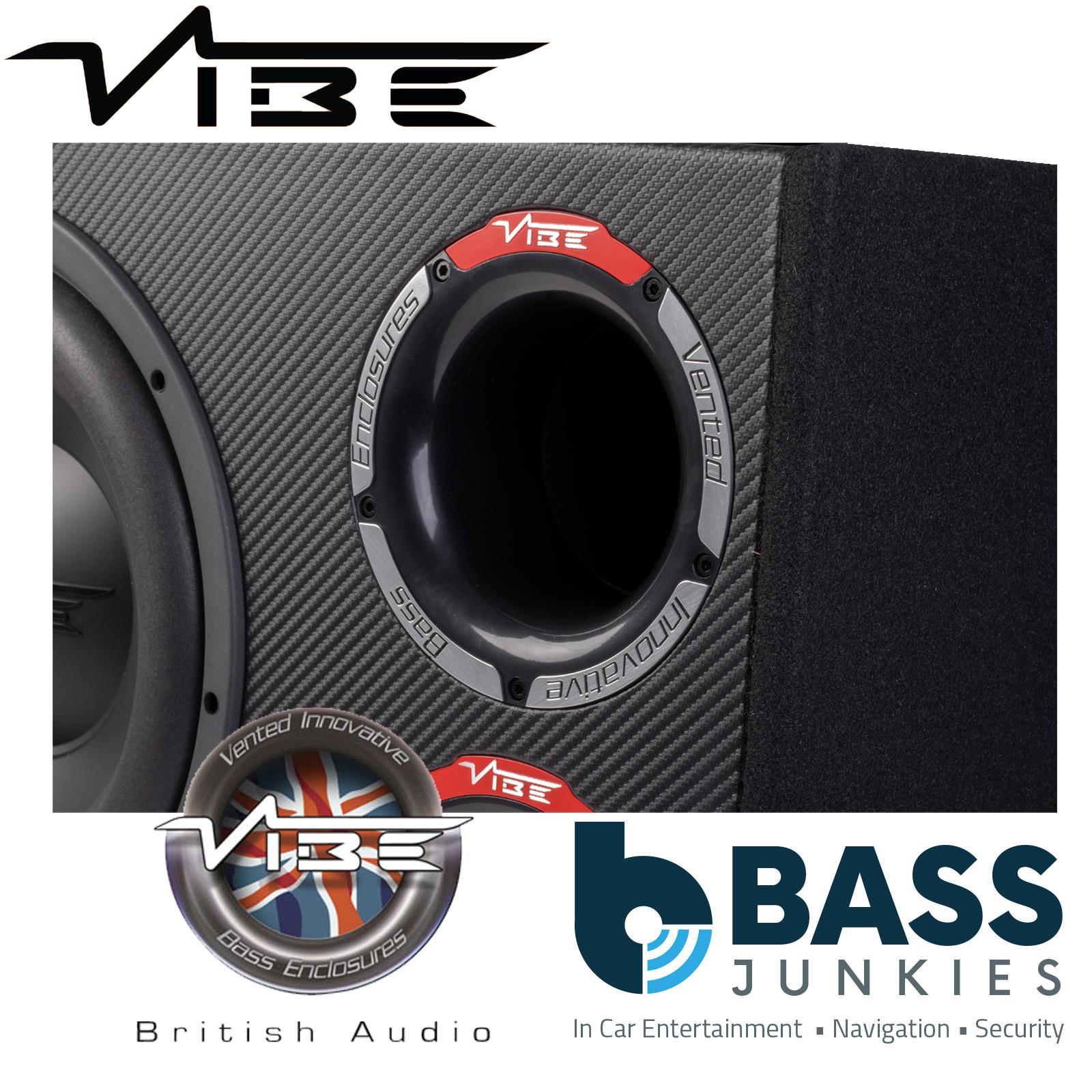 Vibe PULSECBR12A-V4 - 1050 Watts 12" inch Dual Ported Active Amplified Bass Box Sub Enclosure