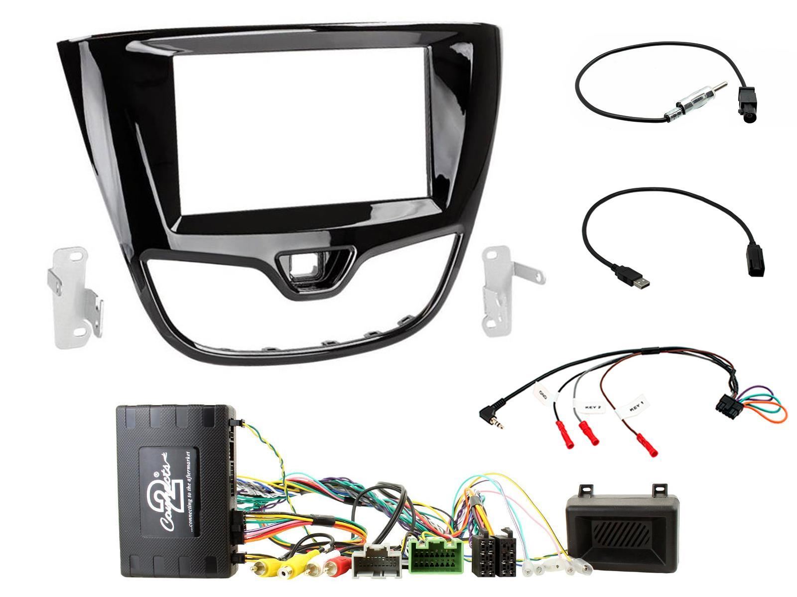 Connects2 CTKVX39 - Vauxhall Viva 2015 Onwards Double Din Fascia Installation Kit
