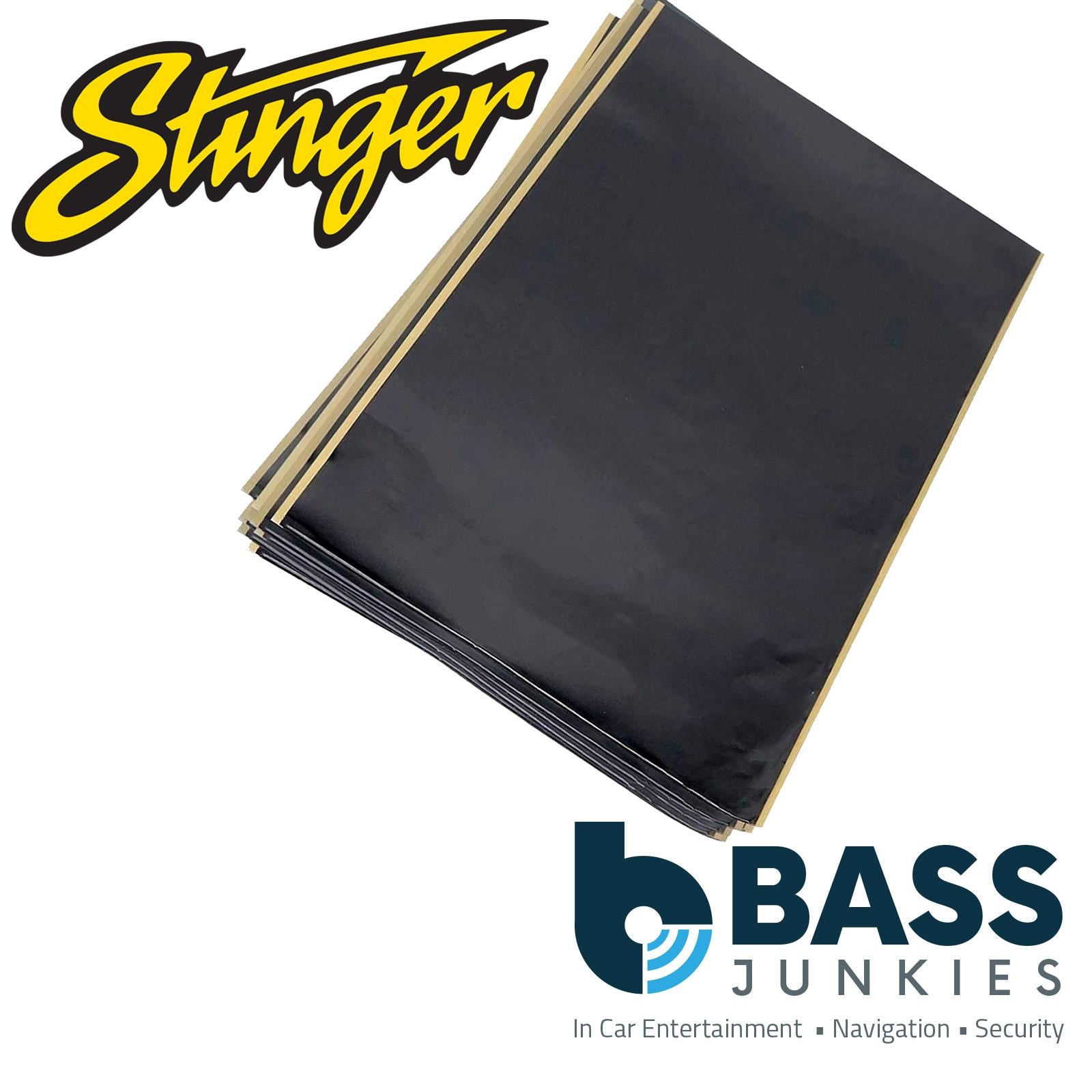 Stinger RKST36B ROADKILL BLACK STEALTH BULK PACK - Car Sound Deadening Mat Material 9 Sheets (18 x 32") Covering 36sqft Approx