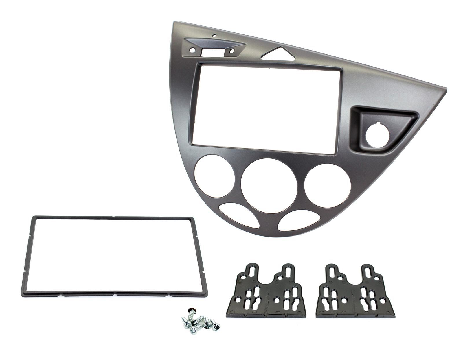 Grundig 6.8" Apple Android Double Din Stereo Fitting Kit + Steering Wheel Stalk Controls to fit Ford Focus 1999-04