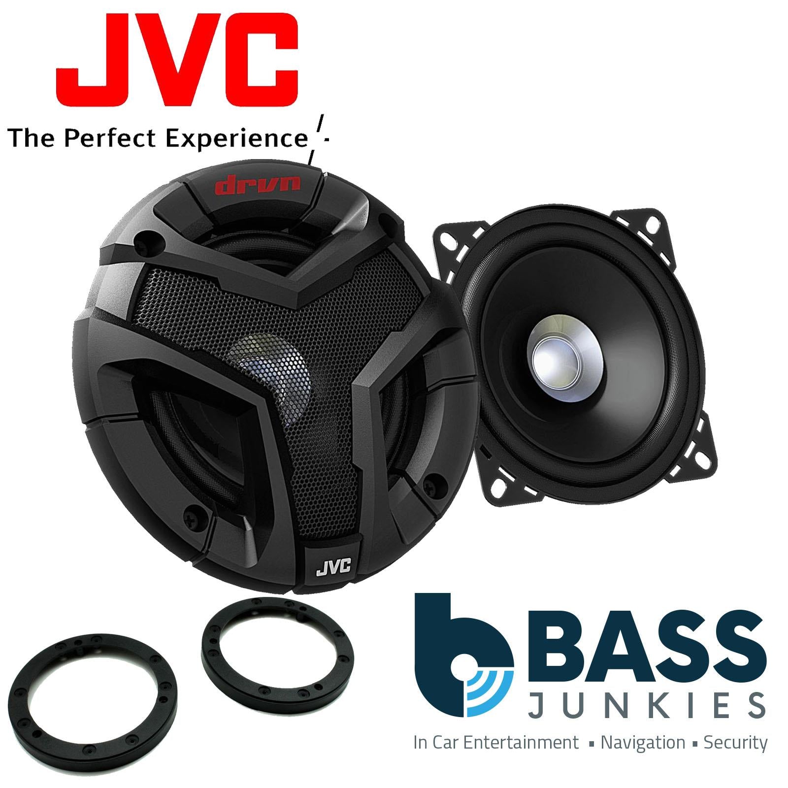 JVC CS-V418 4" 10cm Dual Cone 360 Watts Car Van Door Coaxial Speakers Pair Fits