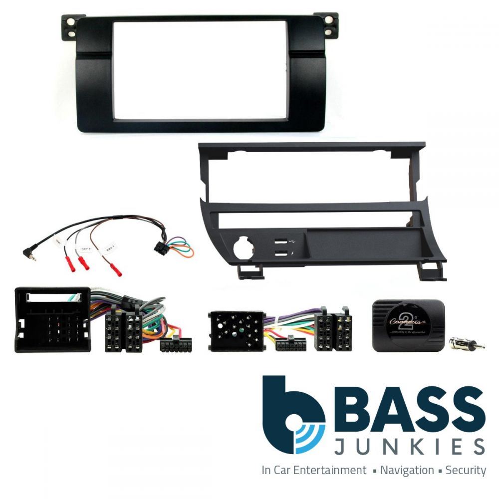 Connects2 CTKBM36L BMW 3 Series 1998-2005 Car Stereo Double Din Fascia Fitting Kit