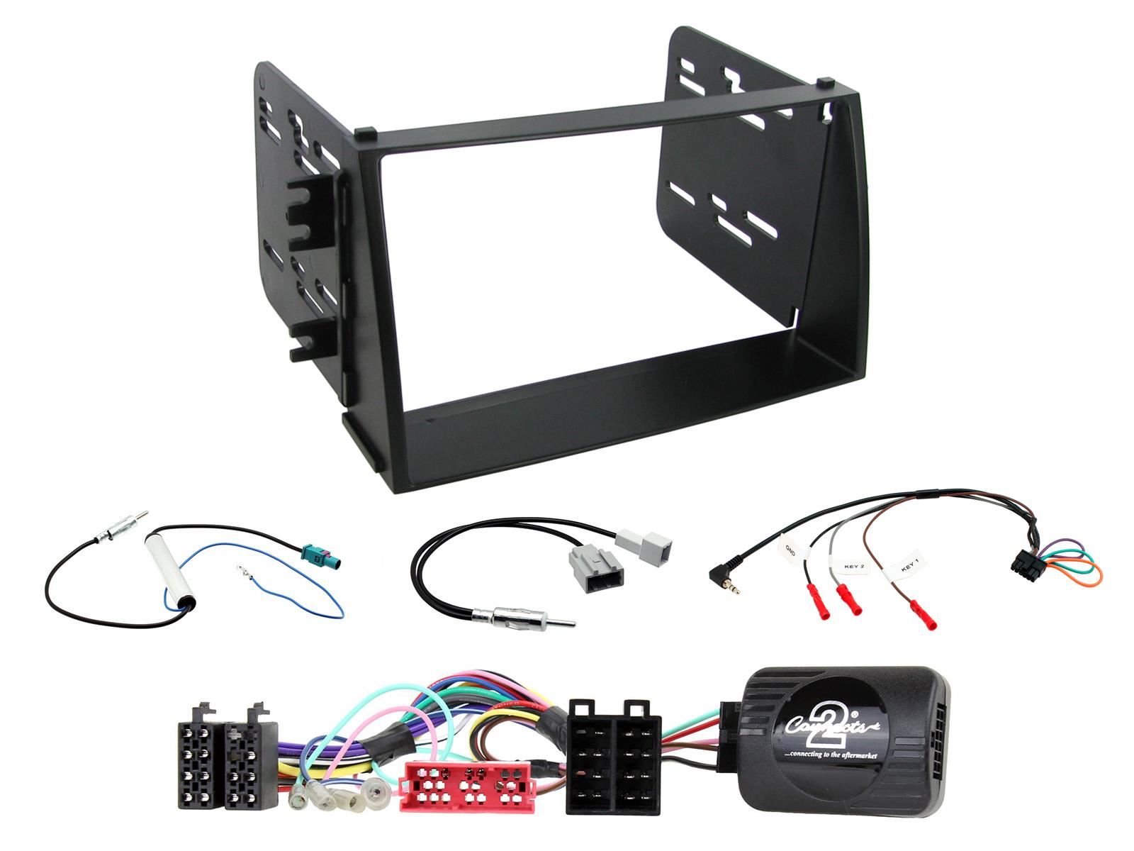 Grundig 6.8" Apple Android Double Din Stereo Fitting Kit + Steering Wheel Stalk Controls to fit Kia Soul 2009-11
