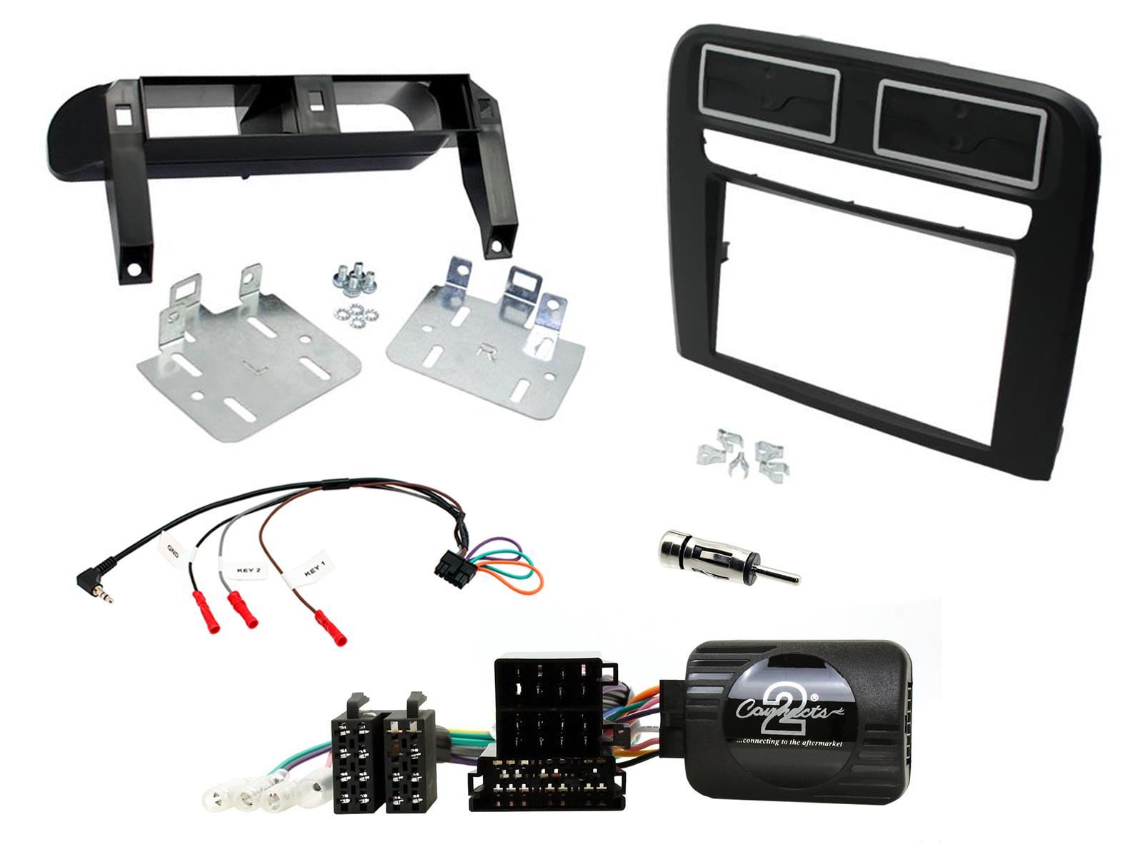 SONY DAB+ Apple | Android Double Din Stereo Fitting Kit + Steering Wheel Stalk Controls to fit Fiat Grande-Punto 2005-09