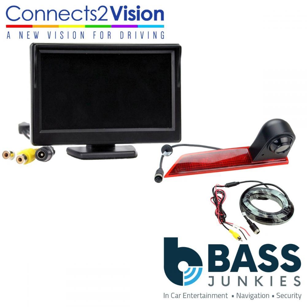 Ford Transit Custom 2016 Onward Brake Light Reversing Camera & 5" Screen Kit