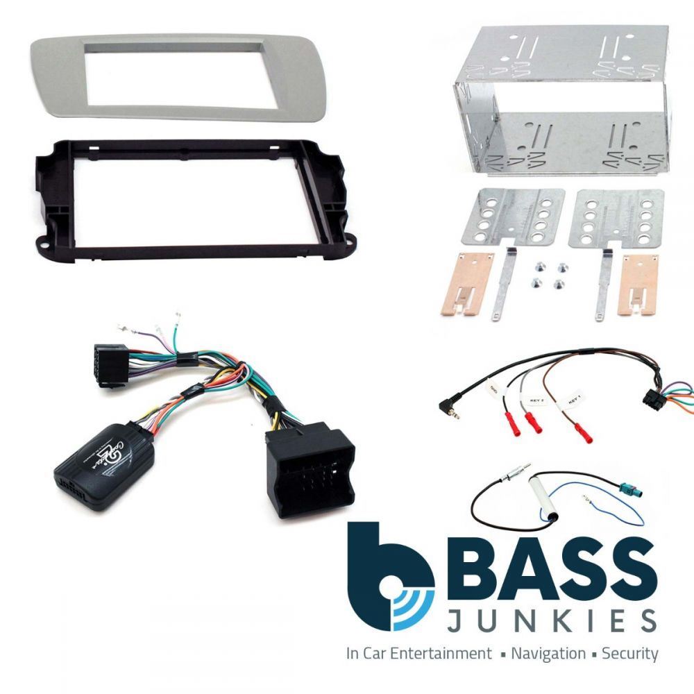 Connects2 CTKST04 - Seat Ibiza 2008-2014 Double Din Fascia & Steering Wheel Interface Installation Kit