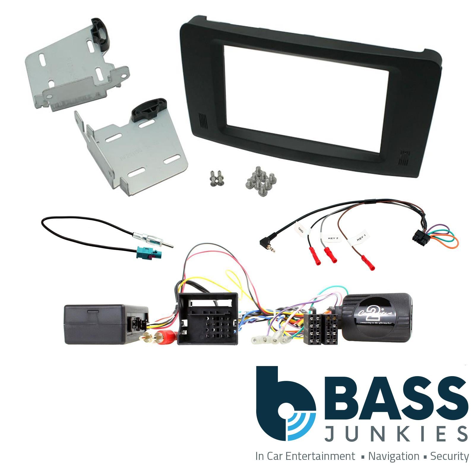 Connects2 CTKMB22 - Mercedes ML 2005-2011 Double Din Fascia Installation Kit