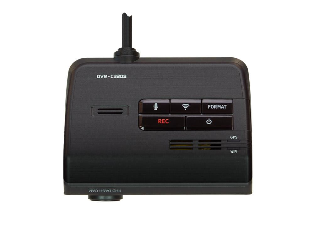 Alpine DVR-C320S DVR Dash-Cam FULL HD|1080p|CMOS Sensor|GPS|WiFi|Surveillance Mode|Driver Warnings|Collision Warnings Advanced Dashboard Camera with Driver Assistance (ADAS) GPS Full HD 1080p