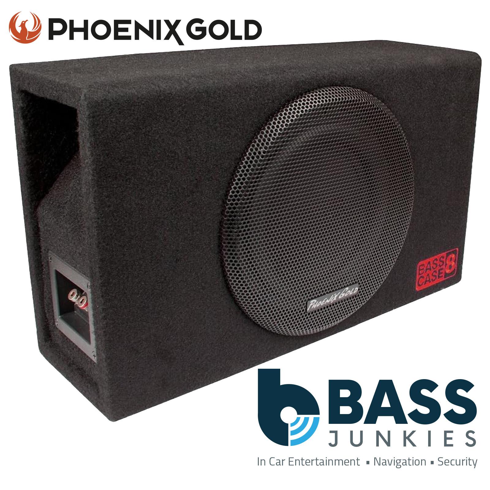 Phoenix Gold BASSCASE8 - 20cm 8" 200 Watts Ported Car Sub Woofer Bass Box