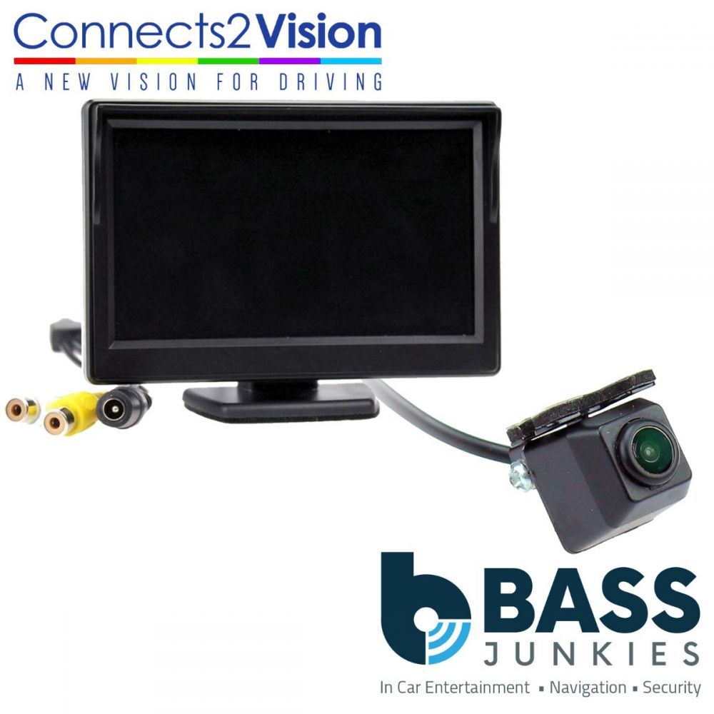 Connects2 CAM-22 Universal Car Van Rear Colour Reverse Camera & 5" Dash Mount Screen Kit