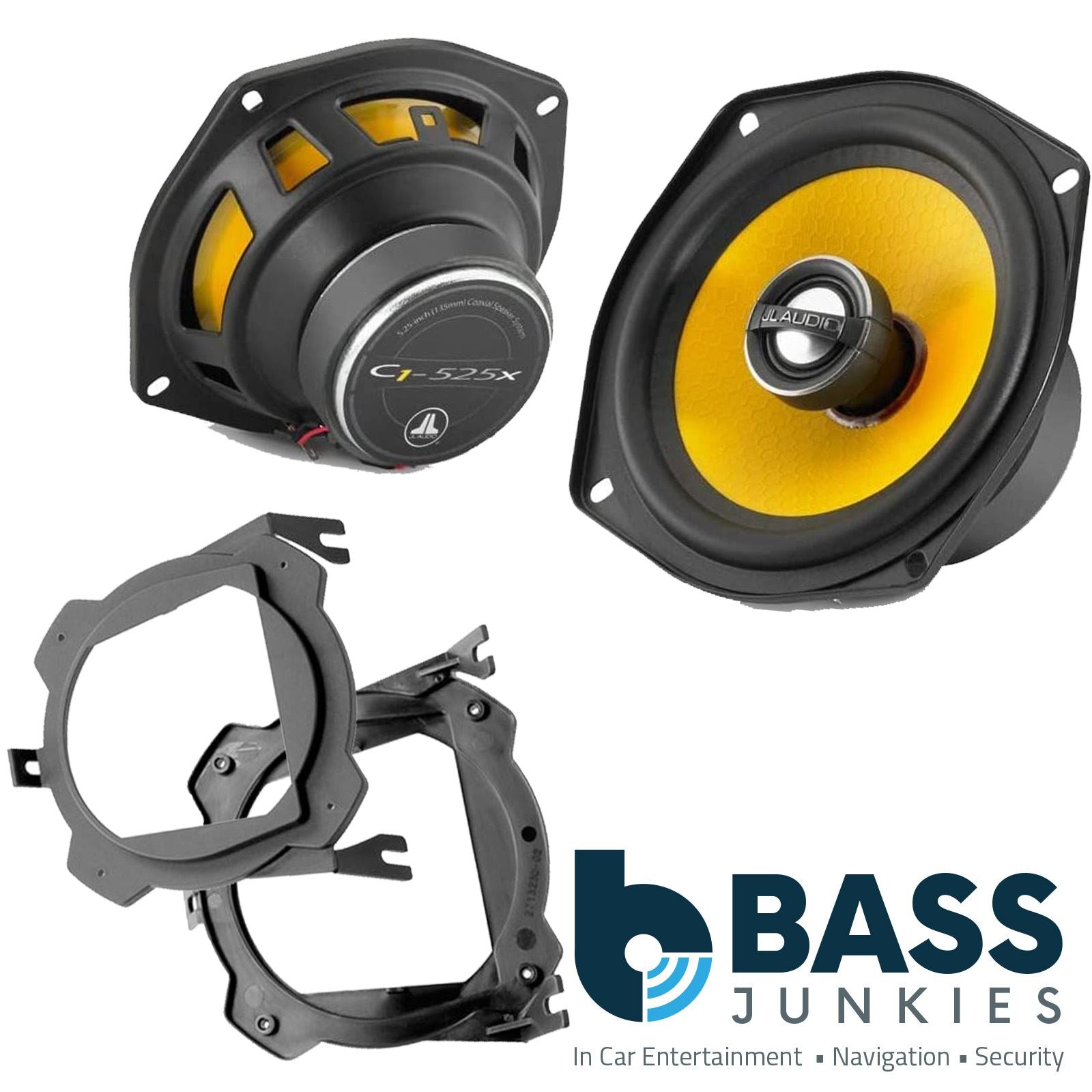 JL Audio C1-525X 2-Way 130mm/13cm/5.25" Coaxial Speakers (Per Pair 450 Watts) Fits Vauxhall Corsa 1993-06 | Tigra 94-00
