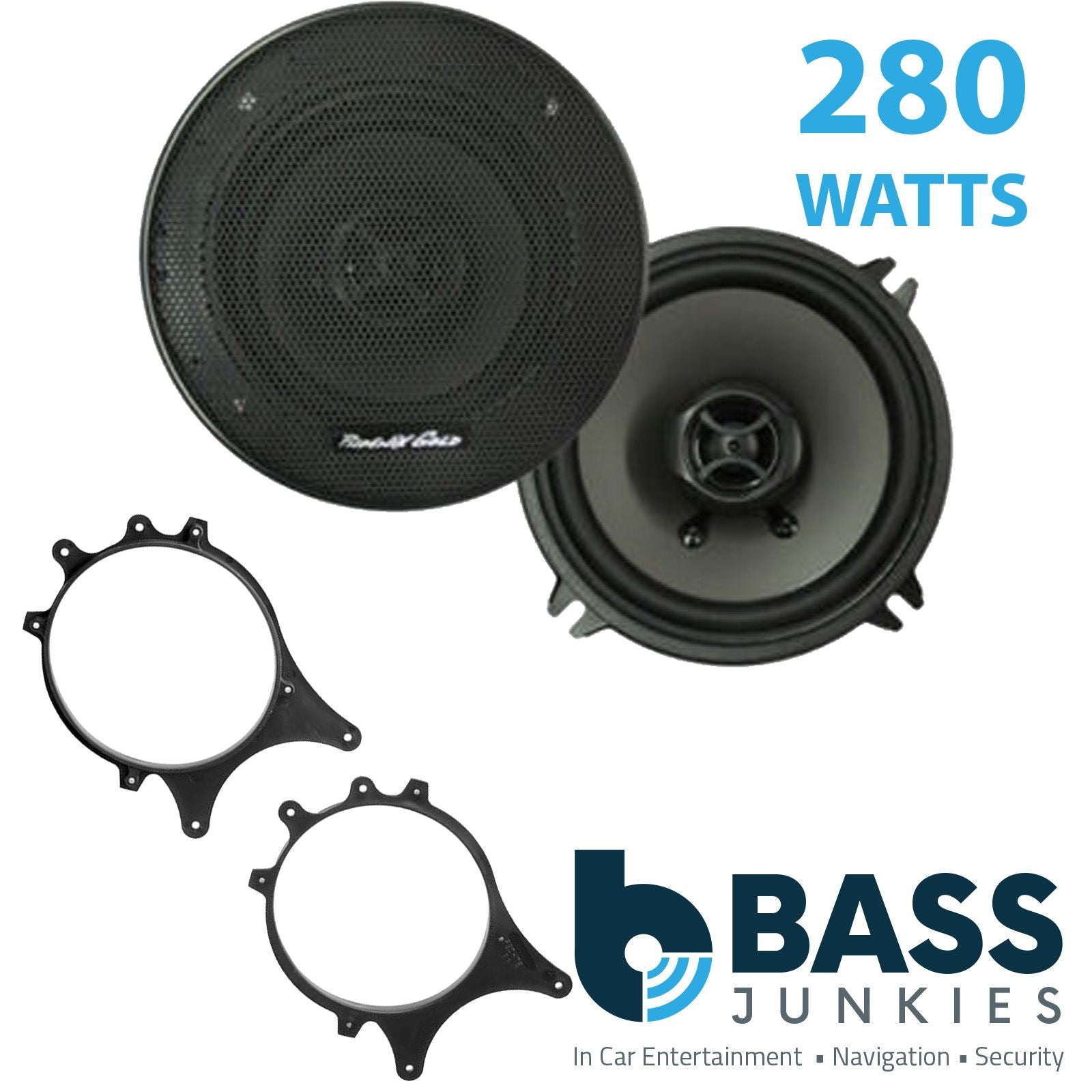 Phoenix Gold Z5CX 2-Way 130mm/13cm/5.25" Coaxial Speakers (Per Pair 280 Watts) Fits BMW 3-Series 1994-00