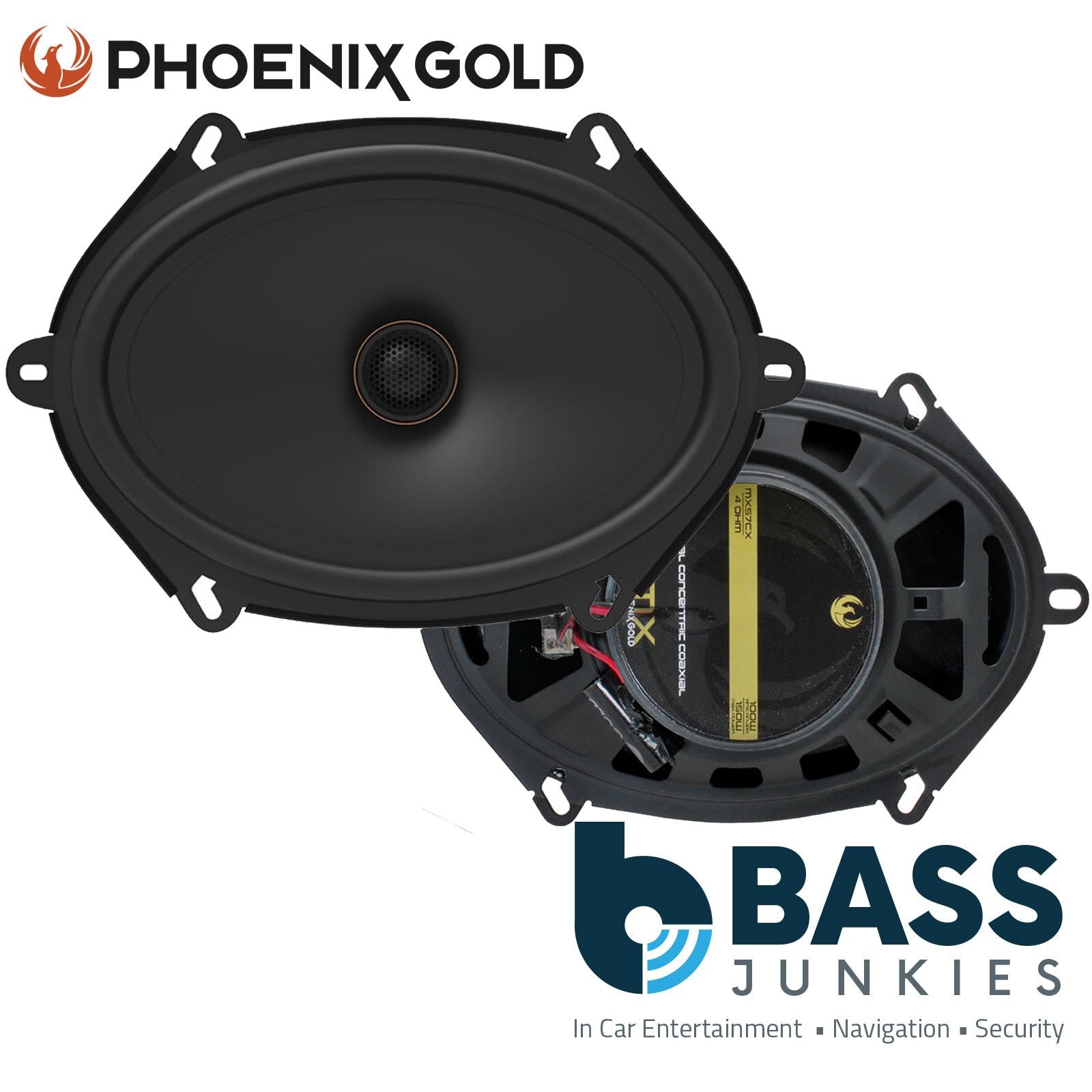 Phoenix Gold MX Series MX57CX 5x7" 150 Watts Coaxial Car Speakers