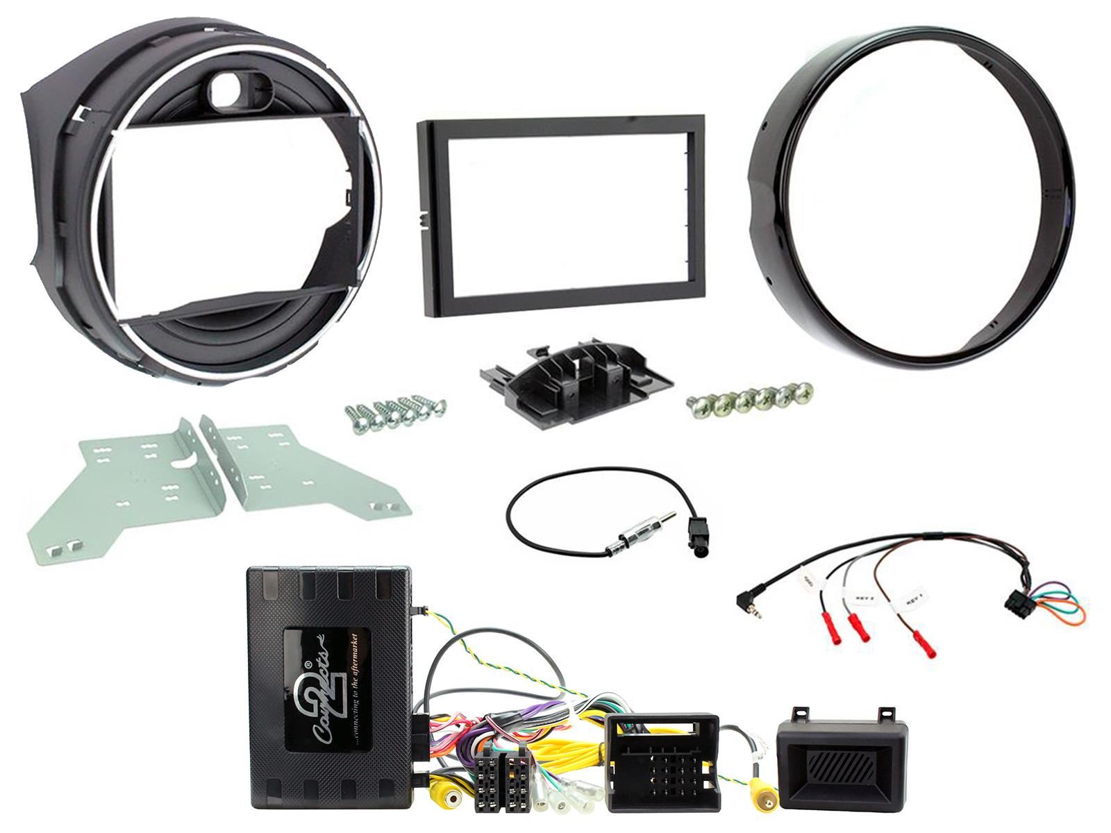 SONY 6.2" Screen Blutooth Double Din Stereo Fitting Kit + Steering Wheel Stalk Controls to fit BMW Mini 2014- | BMW Mini 2014- | BMW Mini-Countryman 2014-