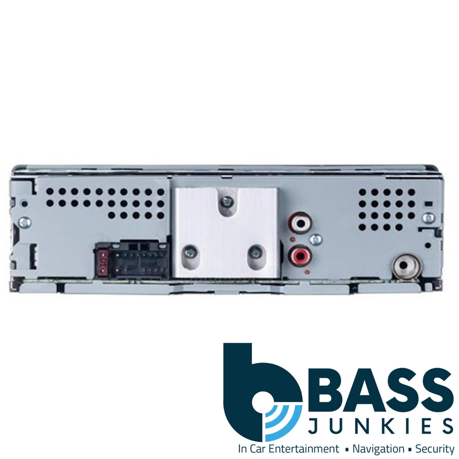 Pioneer MVH-S120UBG Car Stereo Mechless Radio | Radio | Compatable with Android | Front USB | Auxillary input | RCA Preout | 4 x 50 Watts  | 5 band EQ | SWRC | Green Illumination with white display