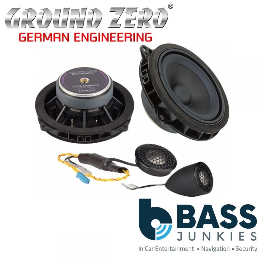 Ground Zero GZCS 100MINI-A - 4" Inch BMW Mini F54 F55 F56 F57 F60 4" 2-Way Component Rear Car Speakers