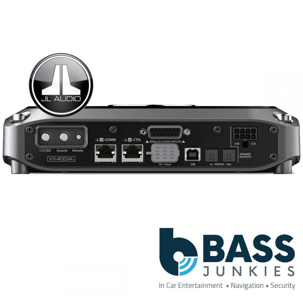 JL Audio VX400/4I 400 Watts 4-Channel Class D Car Amplifier with Integrated DSP