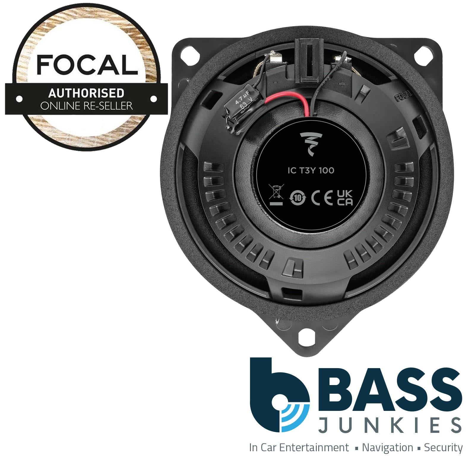 Focal ICT3Y100 - 4" 2 Way Coaxial Car Speakers to fit Tesla 3 & Y Models