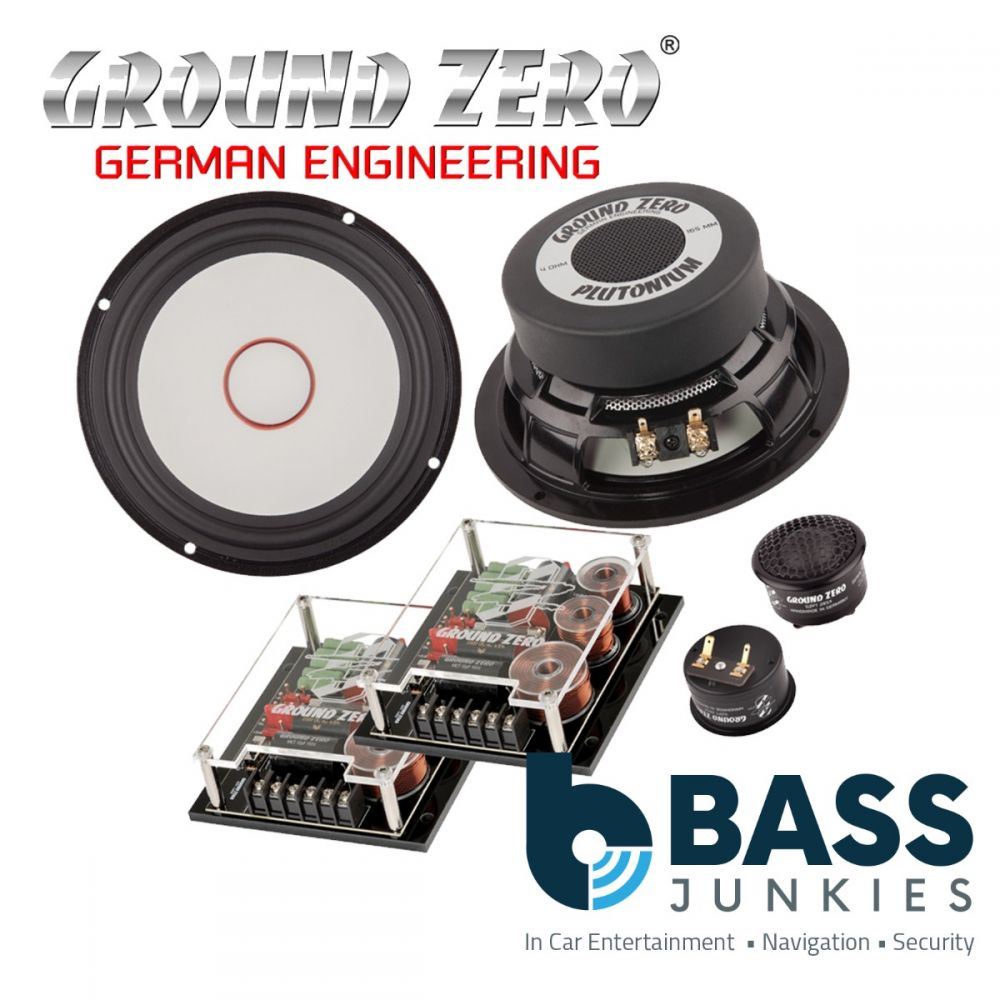 Ground Zero GZPC 165SQ - 6.5" 16.5cm 2-Way 250 Watts 4-Ohm Component Speaker Set
