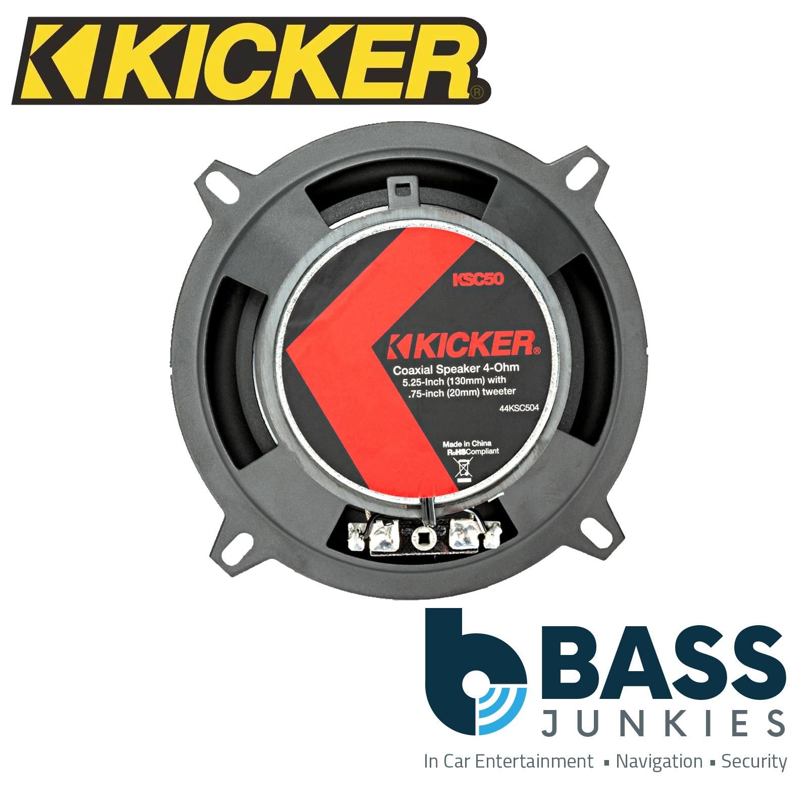 Kicker KSC504 - 13cm 5.25" 130 mm 150 Watts 2 Way Coaxial Car Front Rear Door Speakers