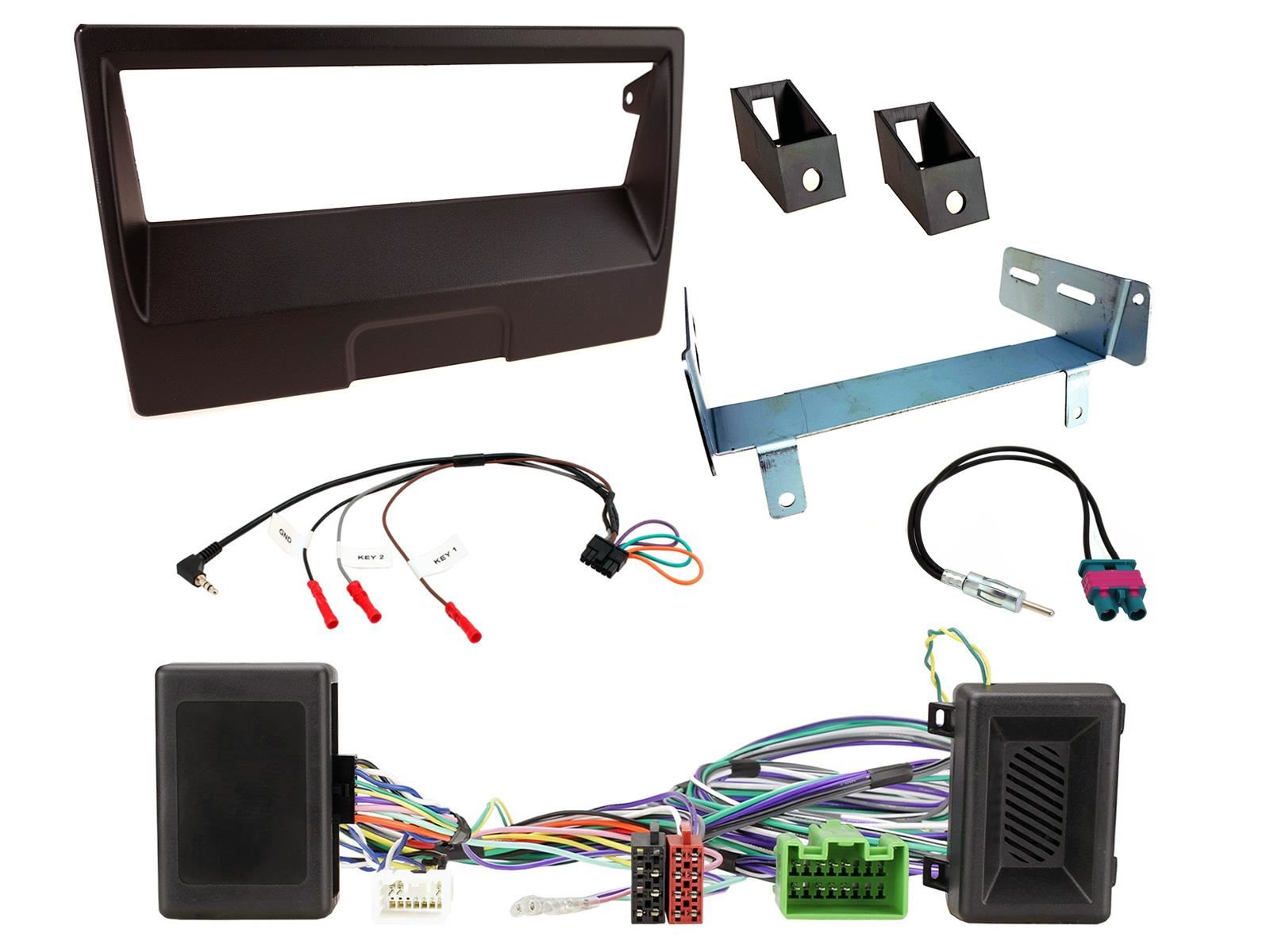 Single Din Stereo Fitting Kit + Steering Wheel Stalk Controls to fit Volvo C30 2007-13 | Volvo S40 2004-12 | Volvo V50 2004-12 | Volvo C70 2006-13