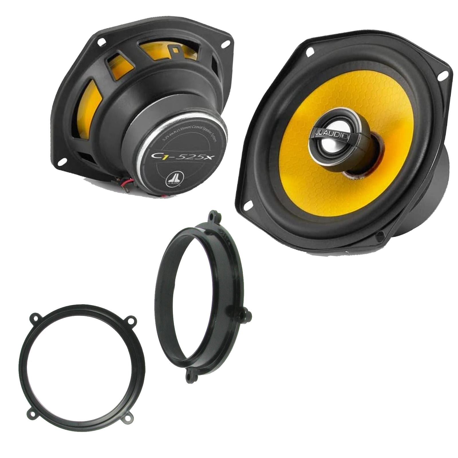 JL Audio C1-525X 2-Way 130mm/13cm/5.25" Coaxial Speakers (Per Pair 450 Watts) Fits Fiat Bravo 1995-01 | Brava 95-01 | Marea 96-02