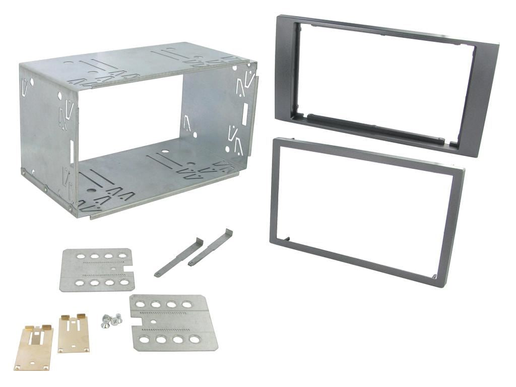 Grundig 6.8" Apple Android Double Din Stereo Fitting Kit + Steering Wheel Stalk Controls to fit Ford C-Max 2003-10 | Ford Focus 2004-07 | Ford Fiesta 2005-08