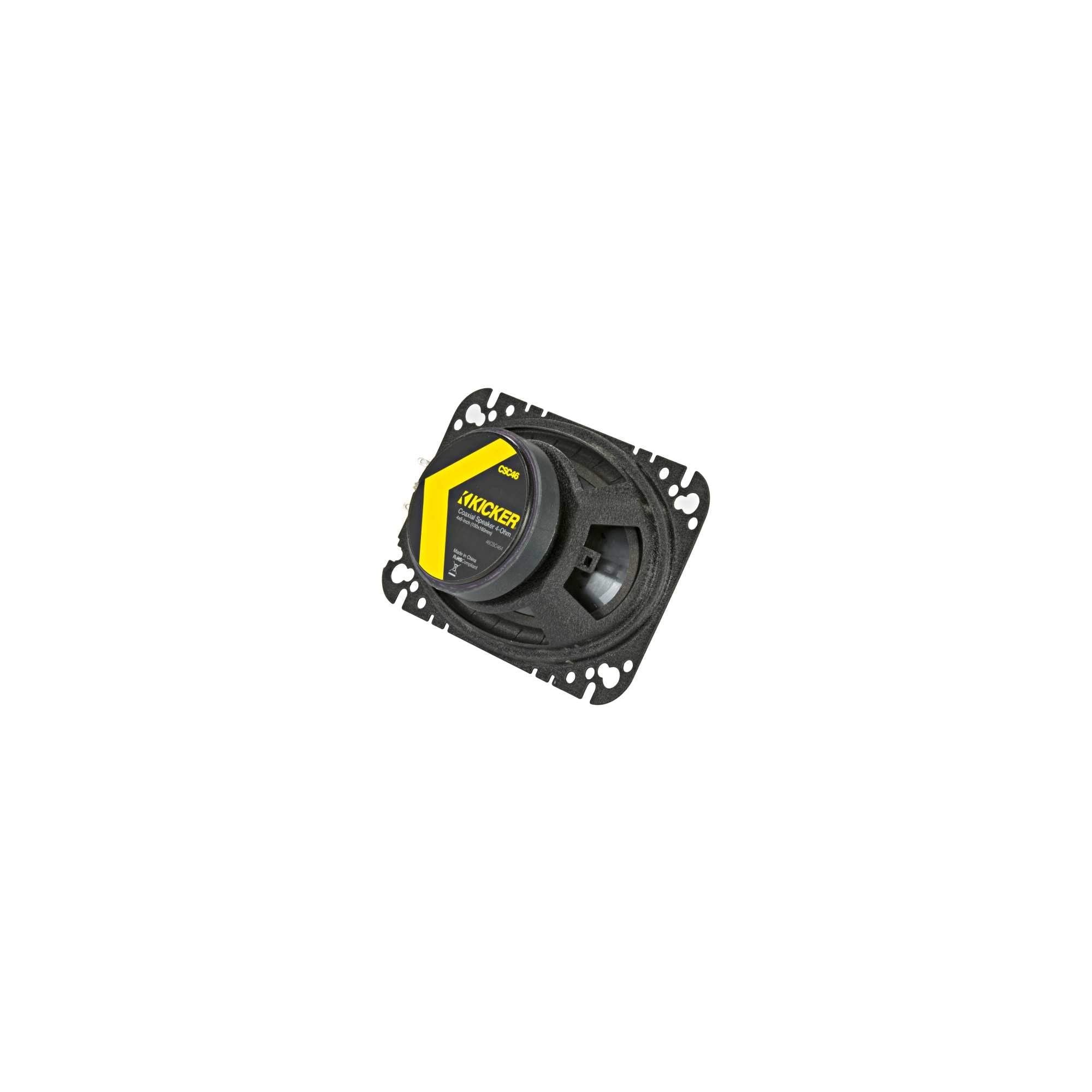 Kicker CS Series 46CSC464 - 4x6" 300 Watts Coaxial 2-Way Car Top Dash or Rear Shelf Speakers (Pair)