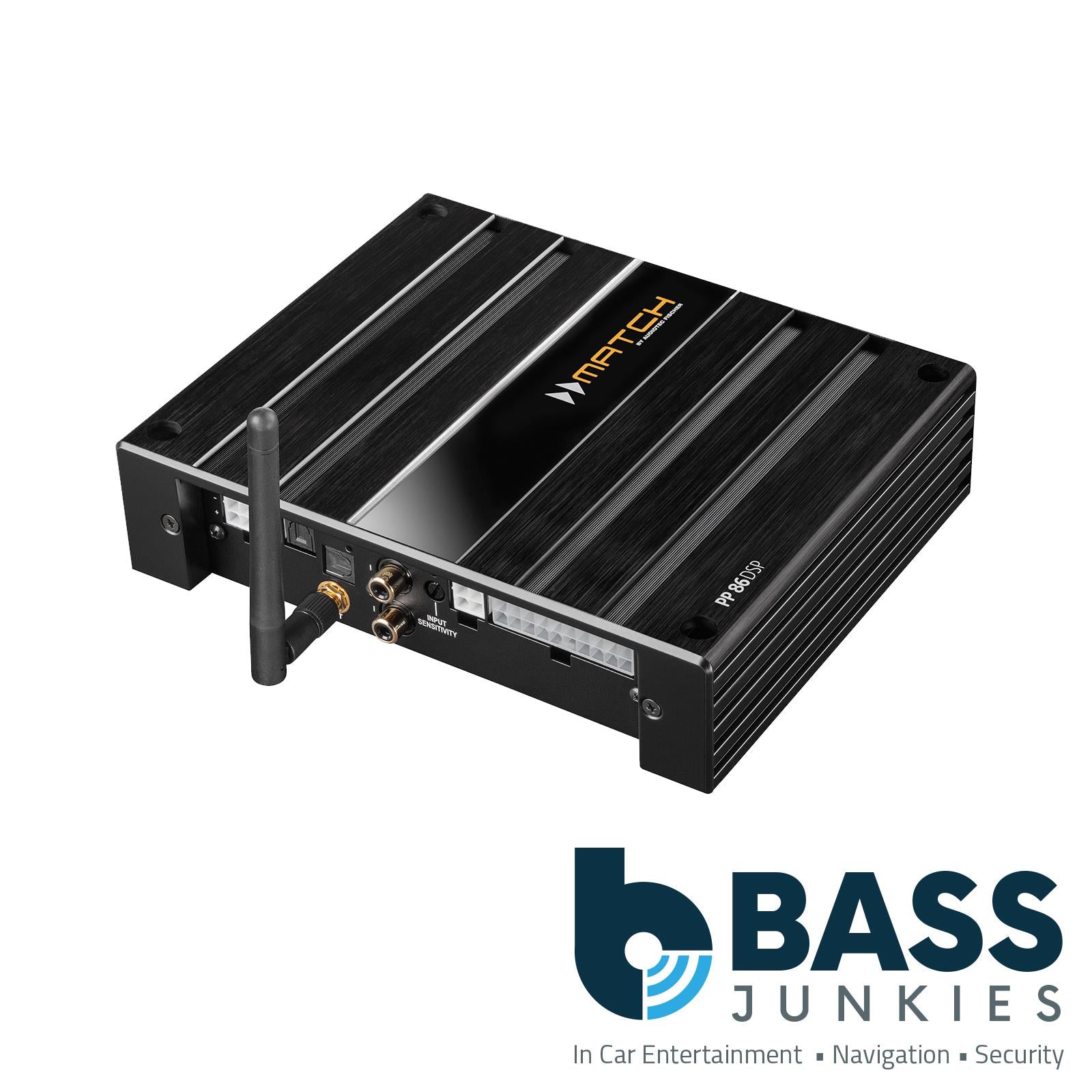 Match PP 86DSP - 8 Channel Plug & Play Car Amp Amplifier With Integrated 9 Channel 64 Bit DSP
