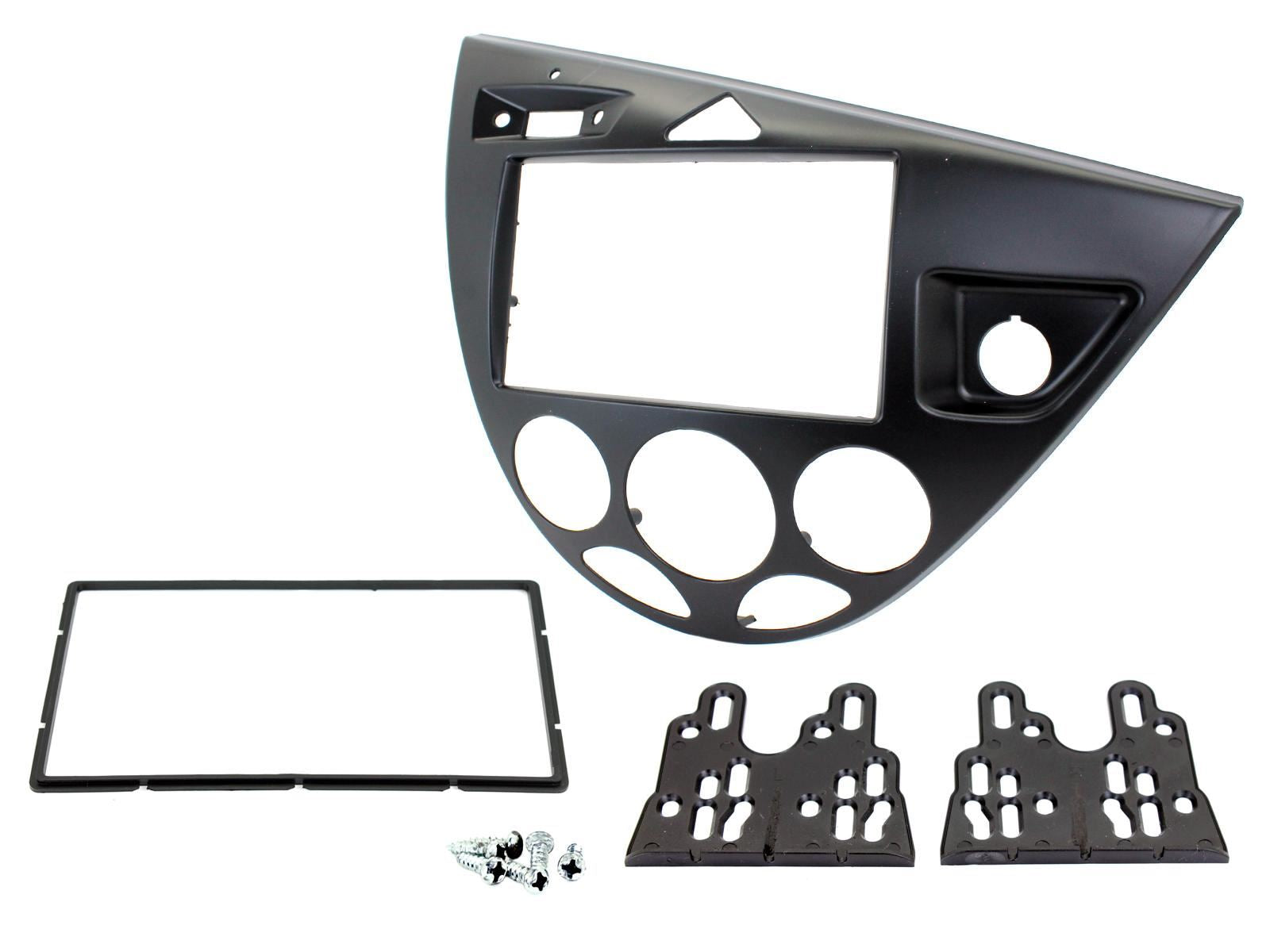 Grundig 6.8" Apple Android Double Din Stereo Fitting Kit + Steering Wheel Stalk Controls to fit Ford Focus 1999-04