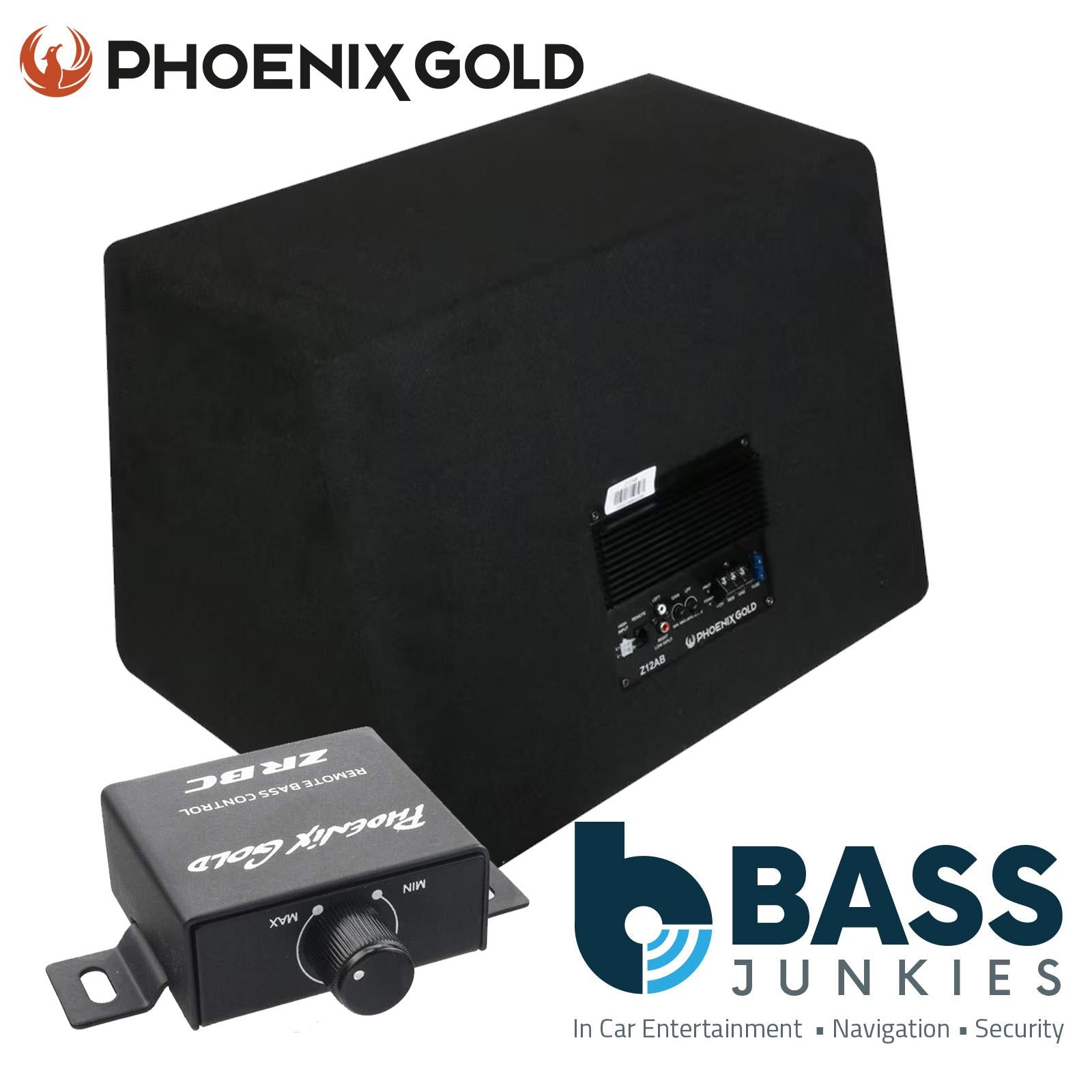 Phoenix Gold Z10AB 10" 800 Watts Active Amplified Car Subwoofer Amp Bass Box
