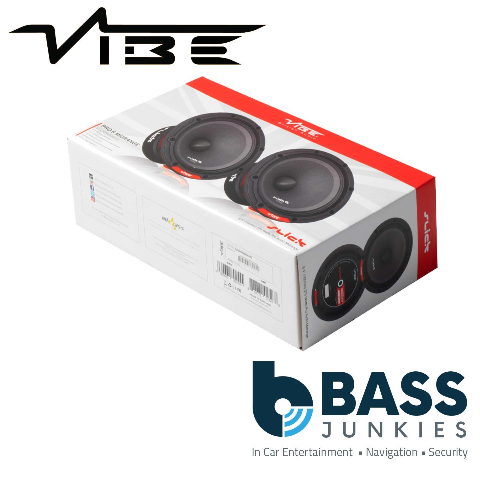 VIBE SLICKPRO6M-V0 6" 167mm Car Pro Audio Midrange 275W Max Power Speakers