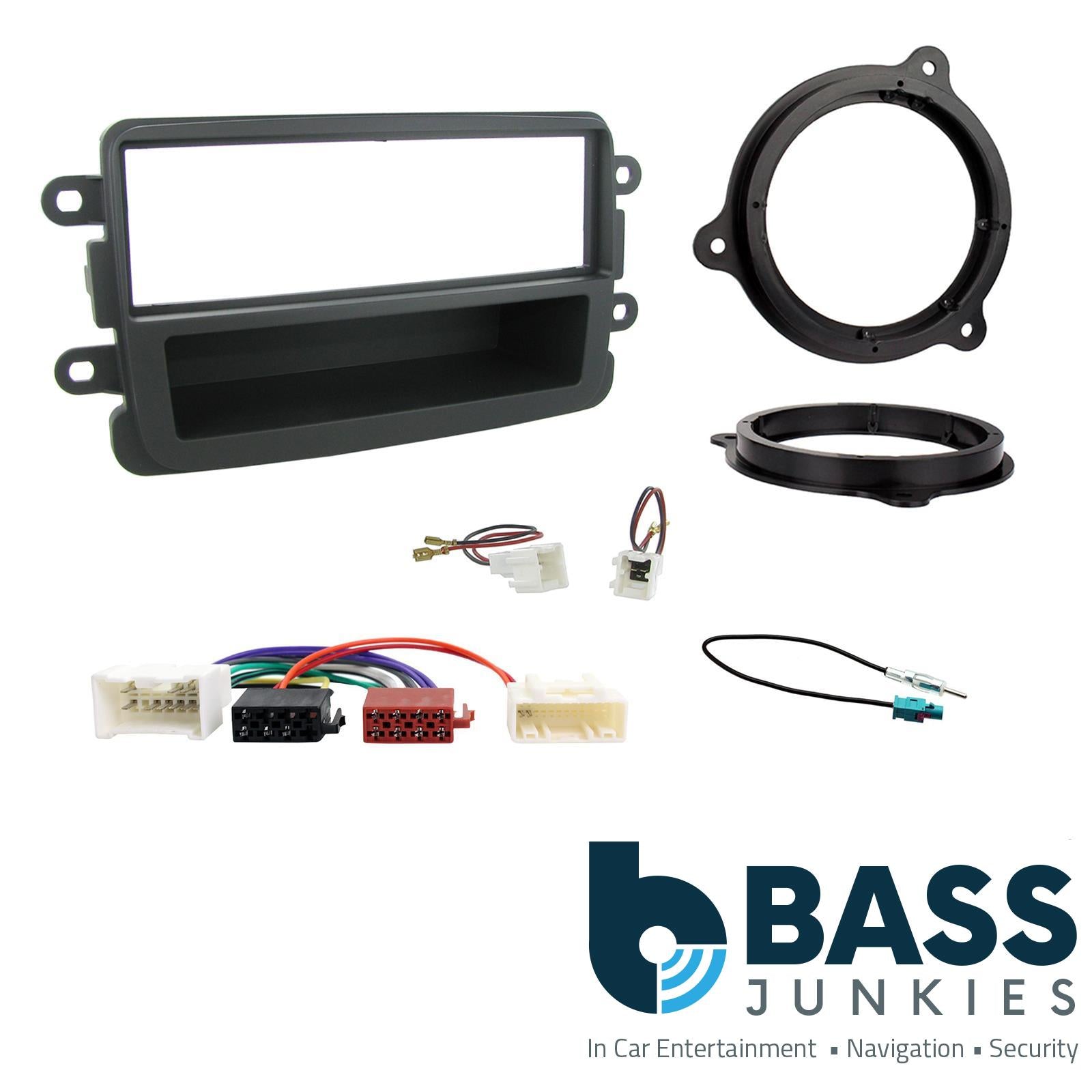 Connects 2 CTKDC02 - Dacia Duster 2012 - 2016 Single Din Facia & Speaker Adaptors & Fitting Installation Kit