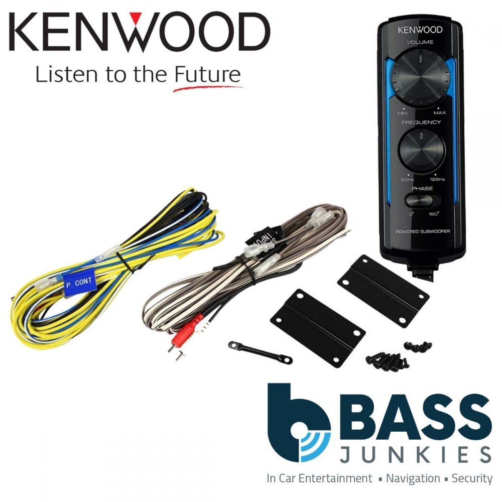 Kenwood KSC-SW11 - 150 Watts Compact Active Amplified Under Seat Powered Car Subwoofer Sub