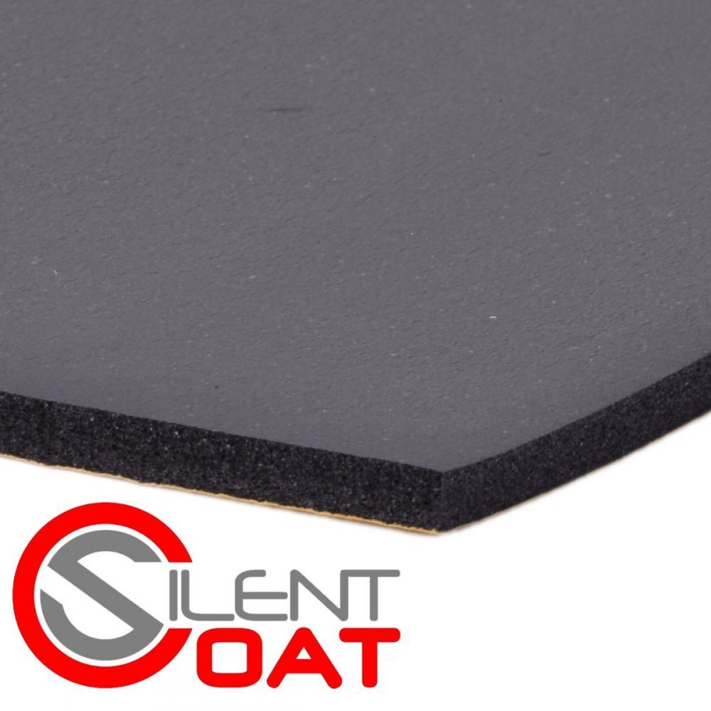 Silent Coat Noise Isolator 3 Sheets x 6mm Sound Deadening Closed Foam Mat