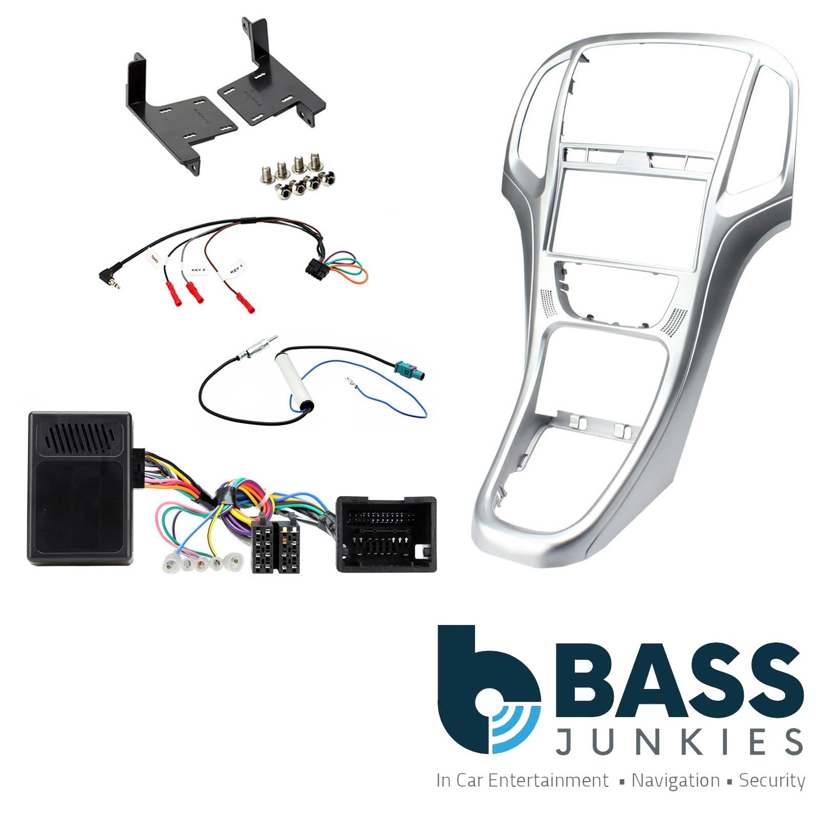 Connects2 CTKVX05 - Vauxhall Astra 2010 - 2015 Double Din Fascia & Steering Wheel Interface Installation Kit