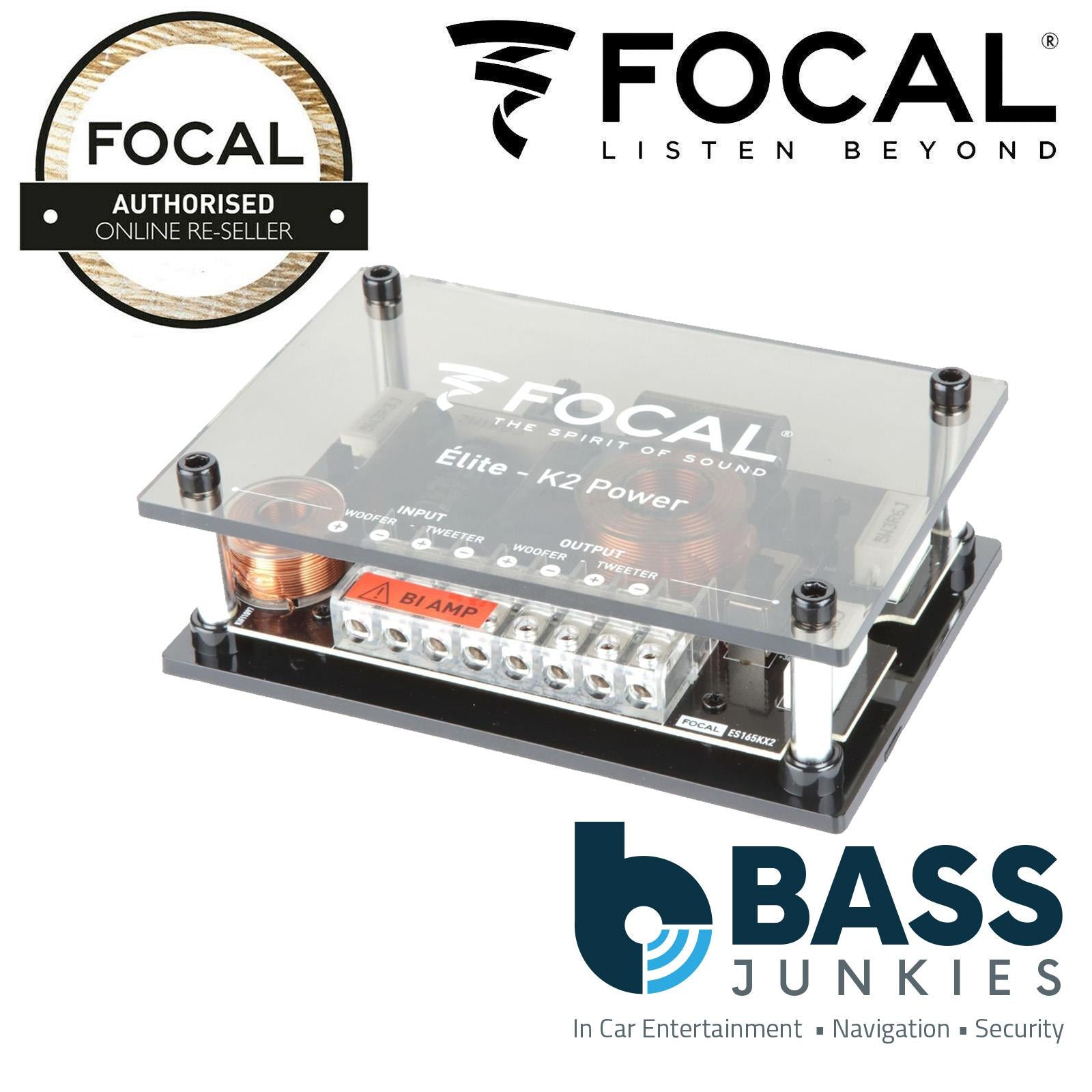 Focal ES165KX3 - ELITE K2 Power, 240 Watts 165mm 6.5" 3 Way Component Kit Car Door Speakers, 100W (RMS)
