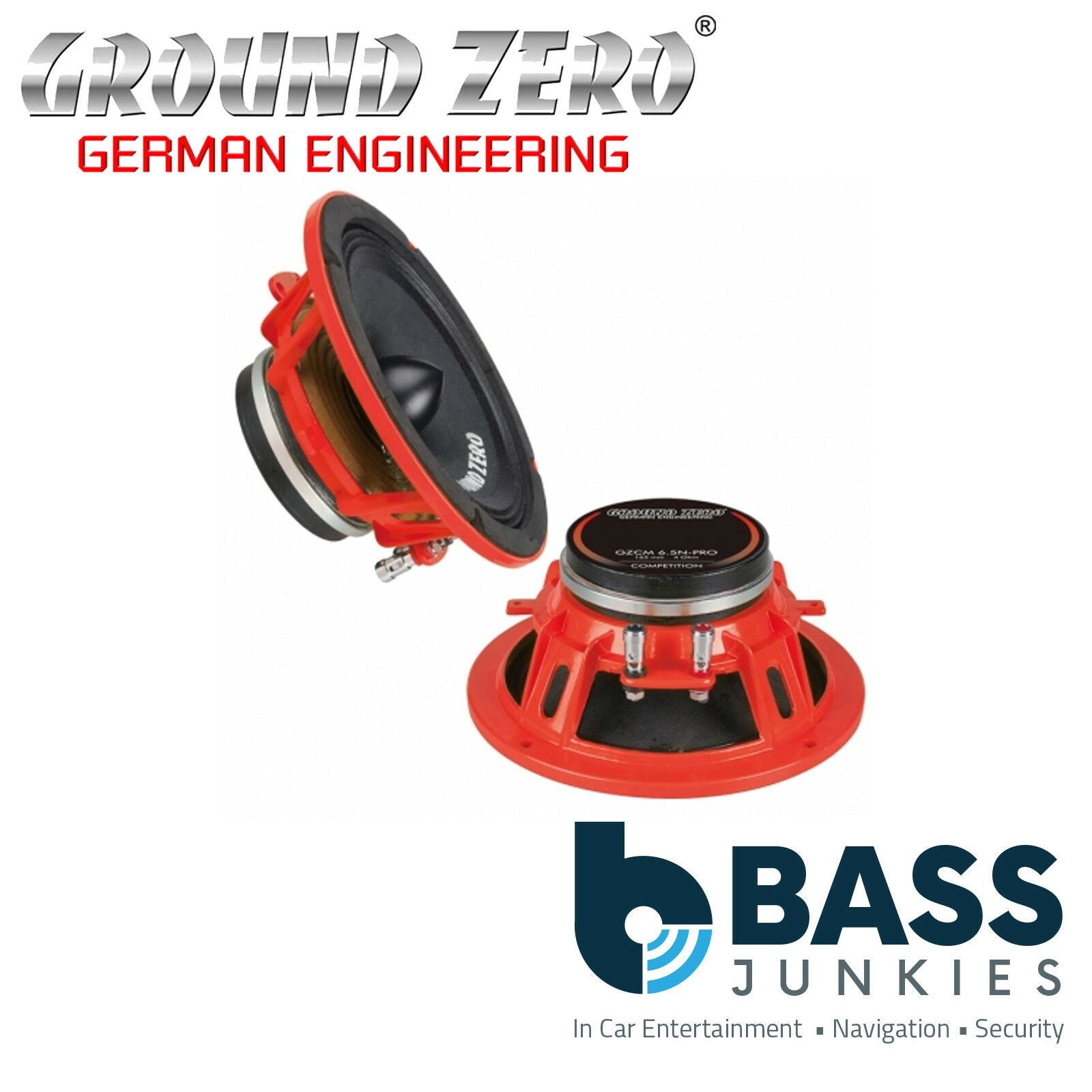 Ground Zero GZCM 8.0N-PRO - 8" Inch 20cm 500 Watts Coaxial Car Speaker (Single)
