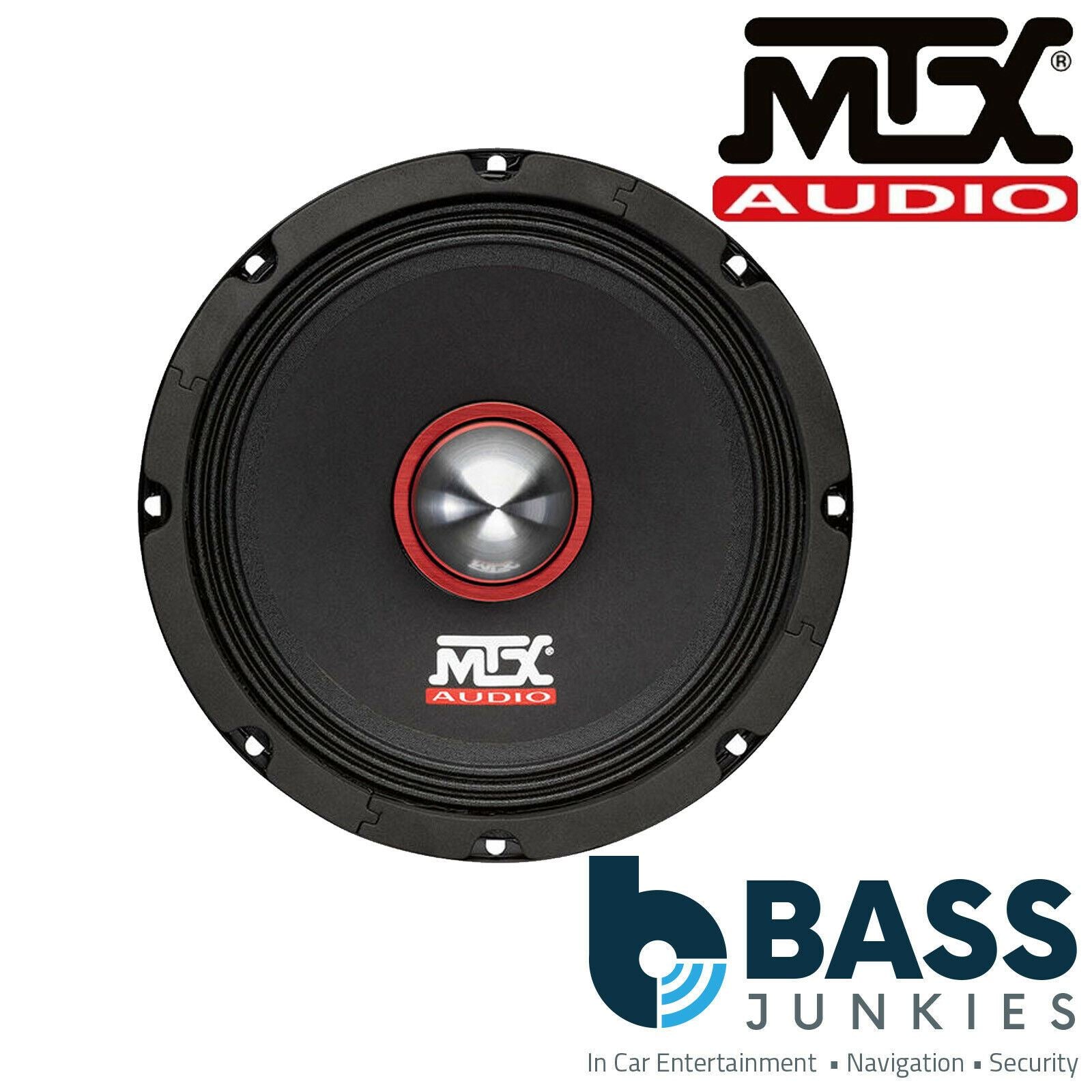 MTX RTX84 450 Watts 8" 20cm 4 ohm Single Voice Coil Midbass Bullet Sub Speaker