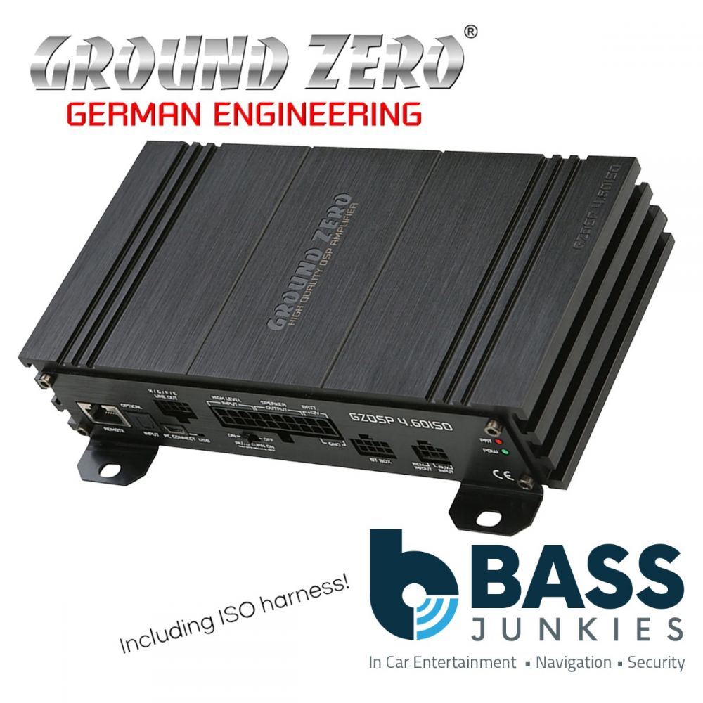 Ground Zero GZDSP 4.60ISO -  4-Channel 240 Watts Plug & Play Car DSP Amplifier